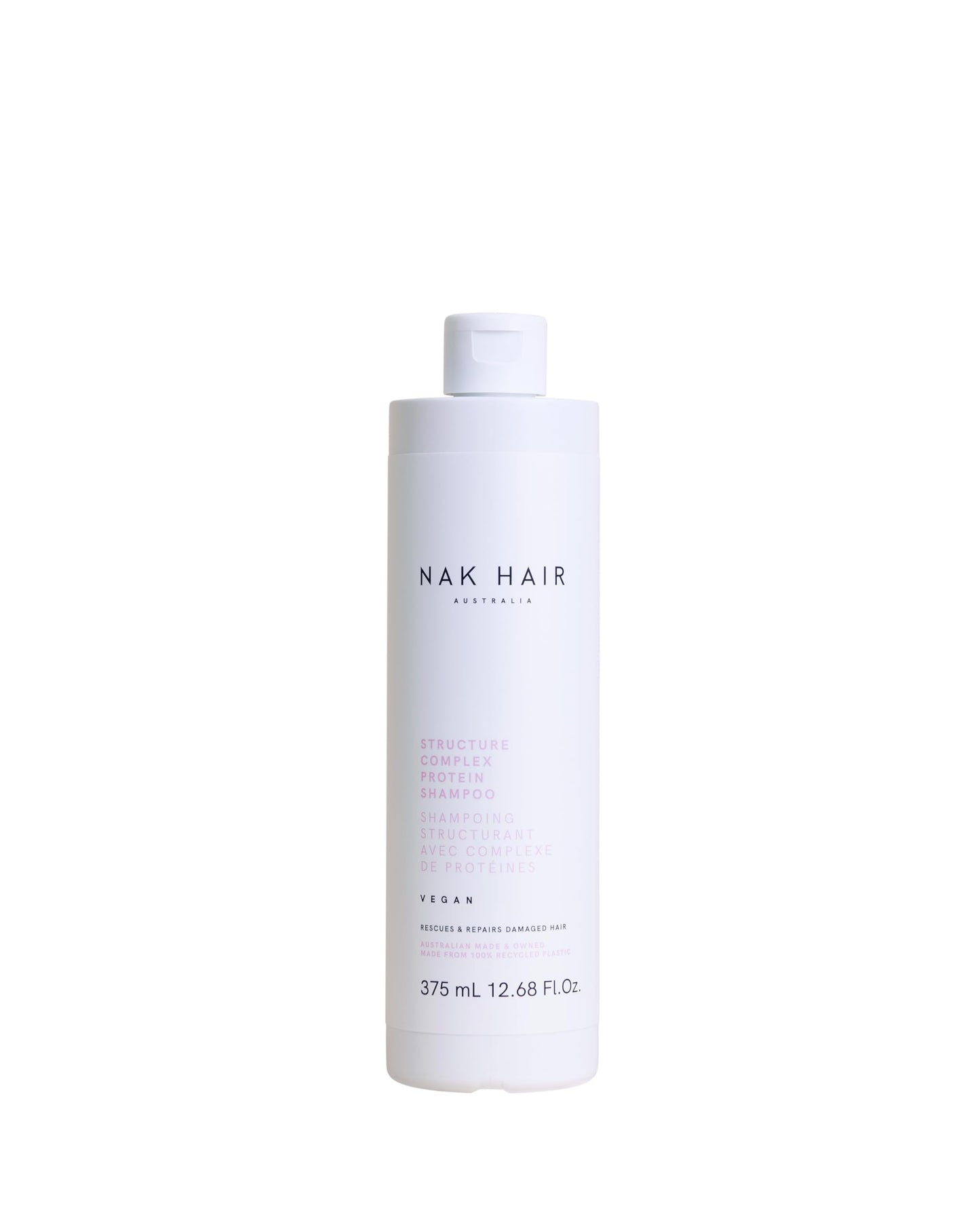 NAK Hair Structure Complex Protein Shampoo 375ml — Strengthening Hair Cleanser | Australian Made