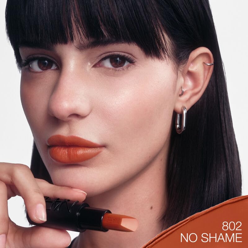 NARS Explicit Refillable Satin Lipstick No Shame 802 – Vibrant Color, Lasting Comfort