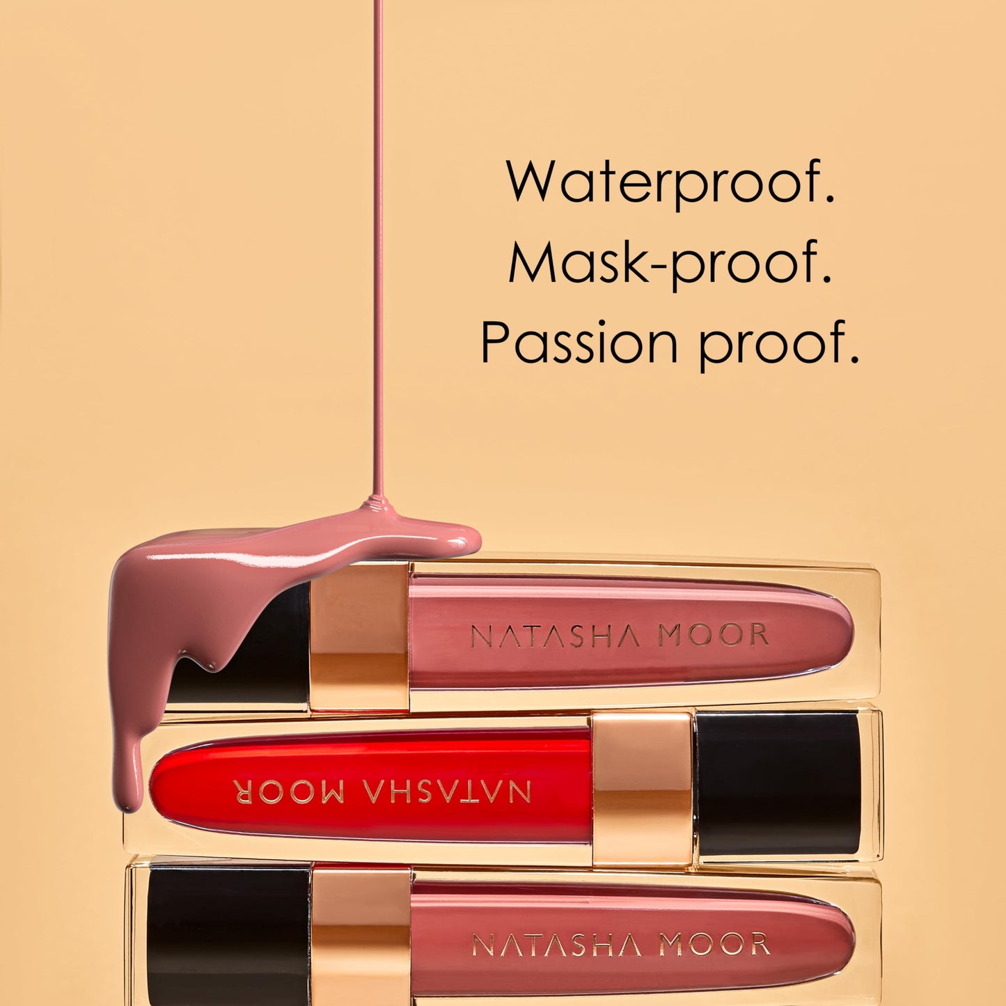 NATASHA MOOR Molten Matte Liquid Lipstick - Storm | 12-Hour Hydrating Matte, Waterproof & Cruelty-Free