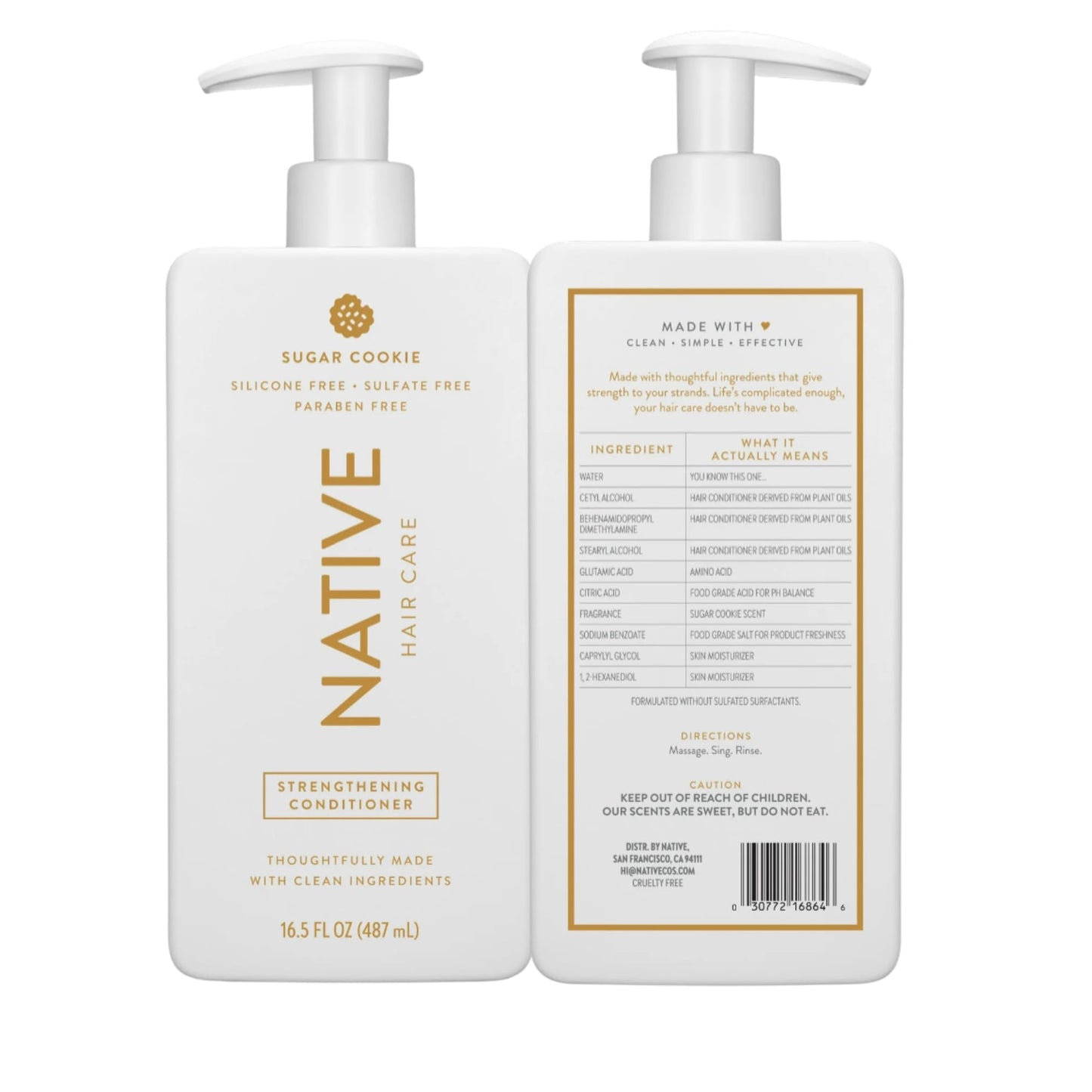 Native Limited Edition Sugar Cookie: Holiday Shampoo & Conditioner Collection