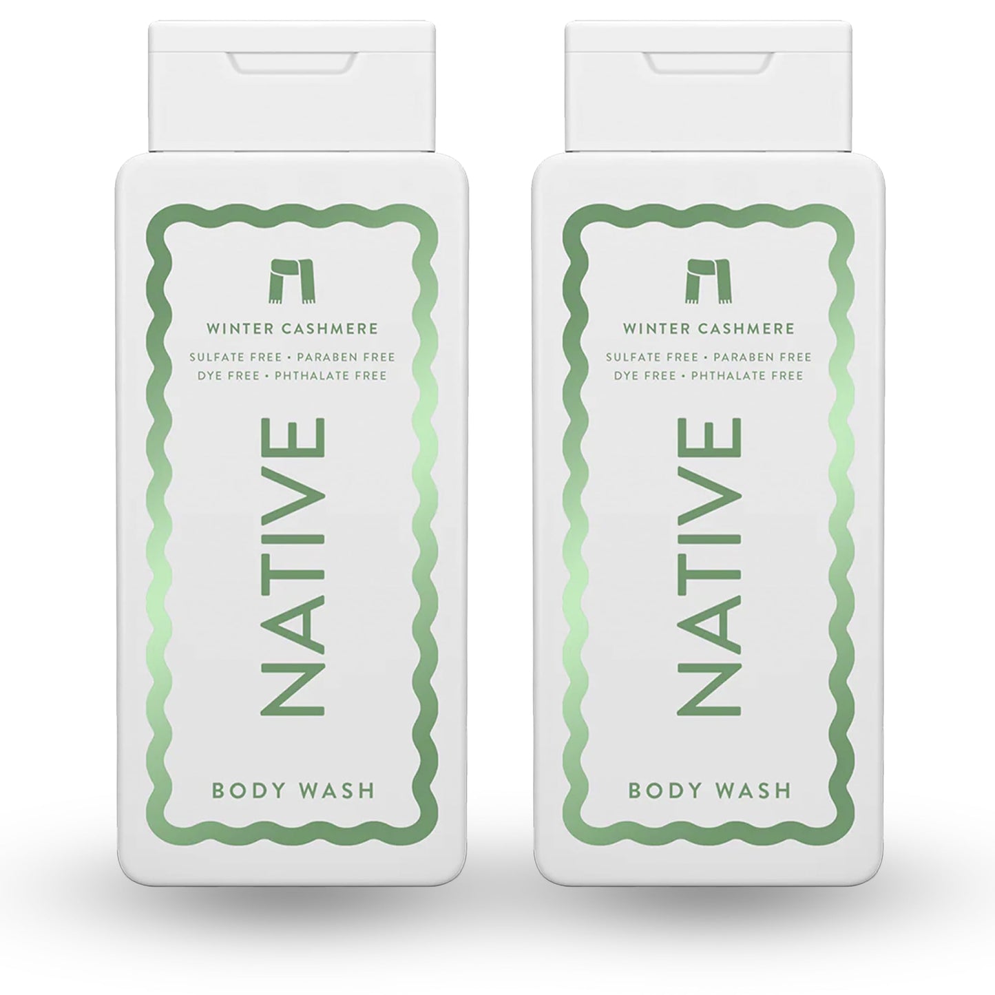 Native Limited Edition Winter Cashmere Body Wash 18 oz – Pack of 2 | Sulfate-Free & Moisturizing
