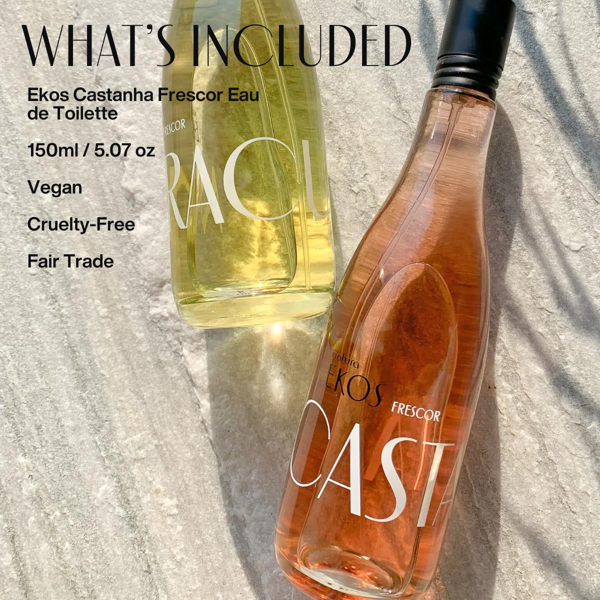 Natura Ekos Castanha Freshness EDT – Long-Lasting Citrus & Florals with Brazil Nut & Musk, 150 ml