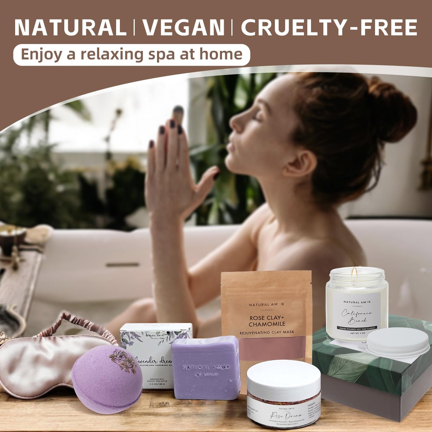 Natural Amor Los Angeles – 6-Piece Handmade Bath & Body Gift Set