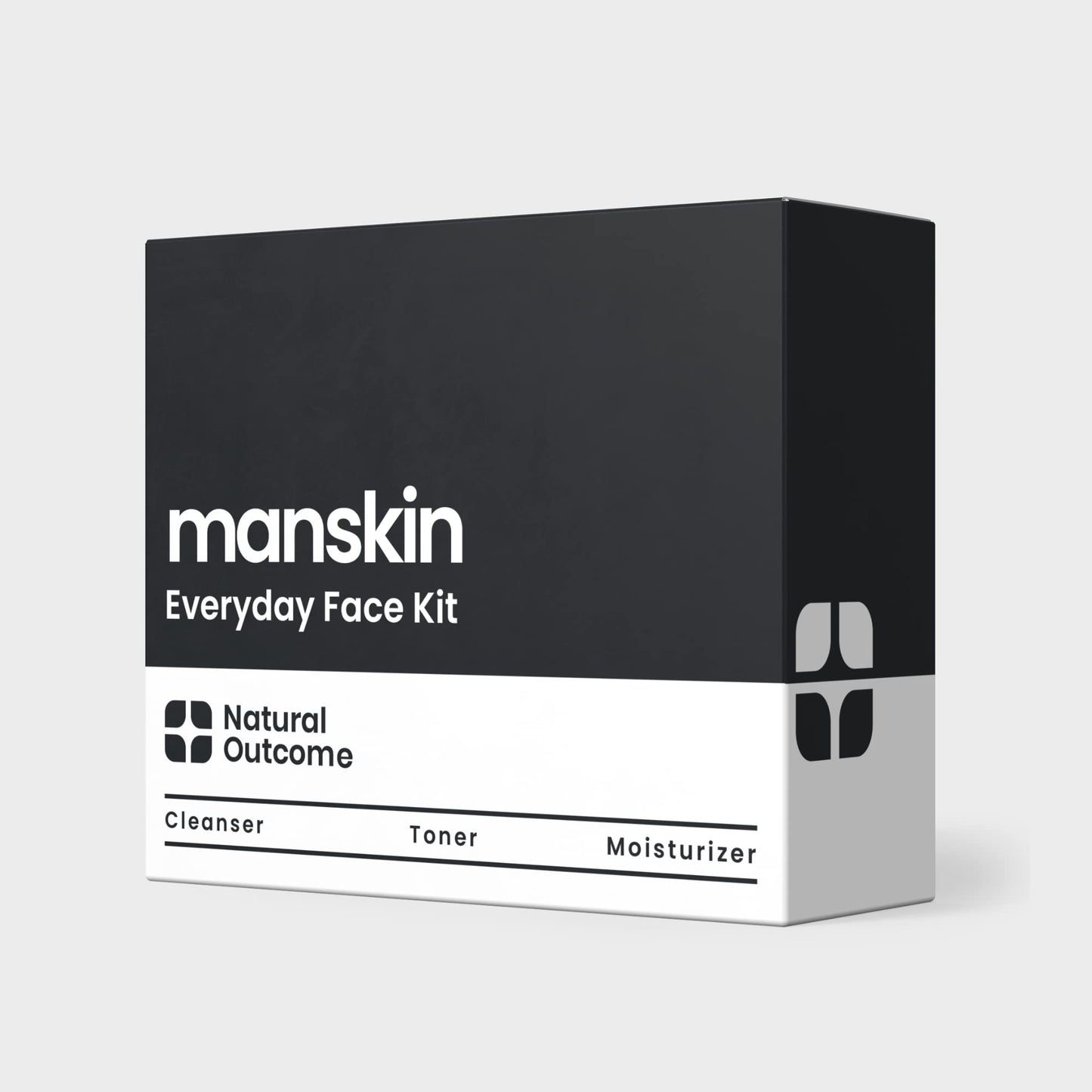 Natural Outcome Mens Skin Care Kit | 3-Step Anti-Aging Facial Care for Men