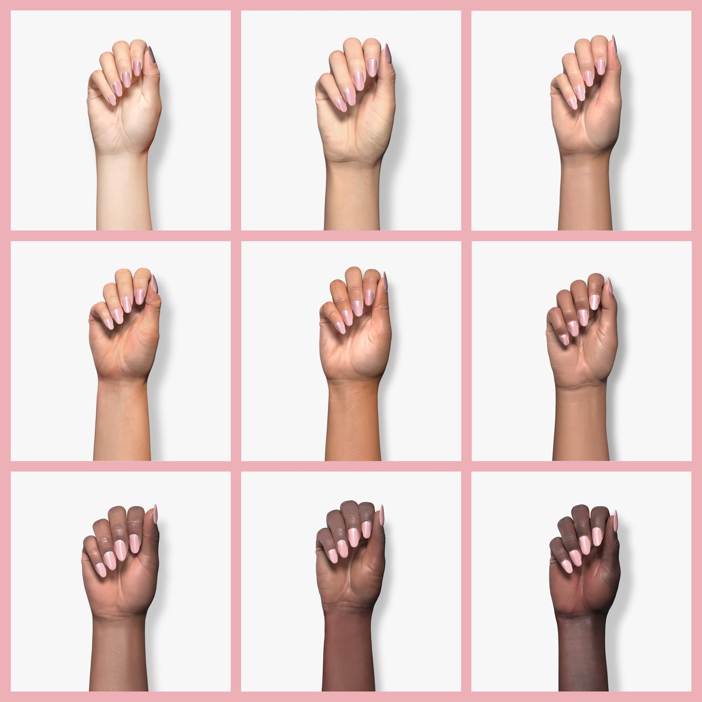 Nena's Superior Sculpting Powder – Clear, Blush Pink & Medium Pink Acrylic Nail System (16 oz / 460 g)