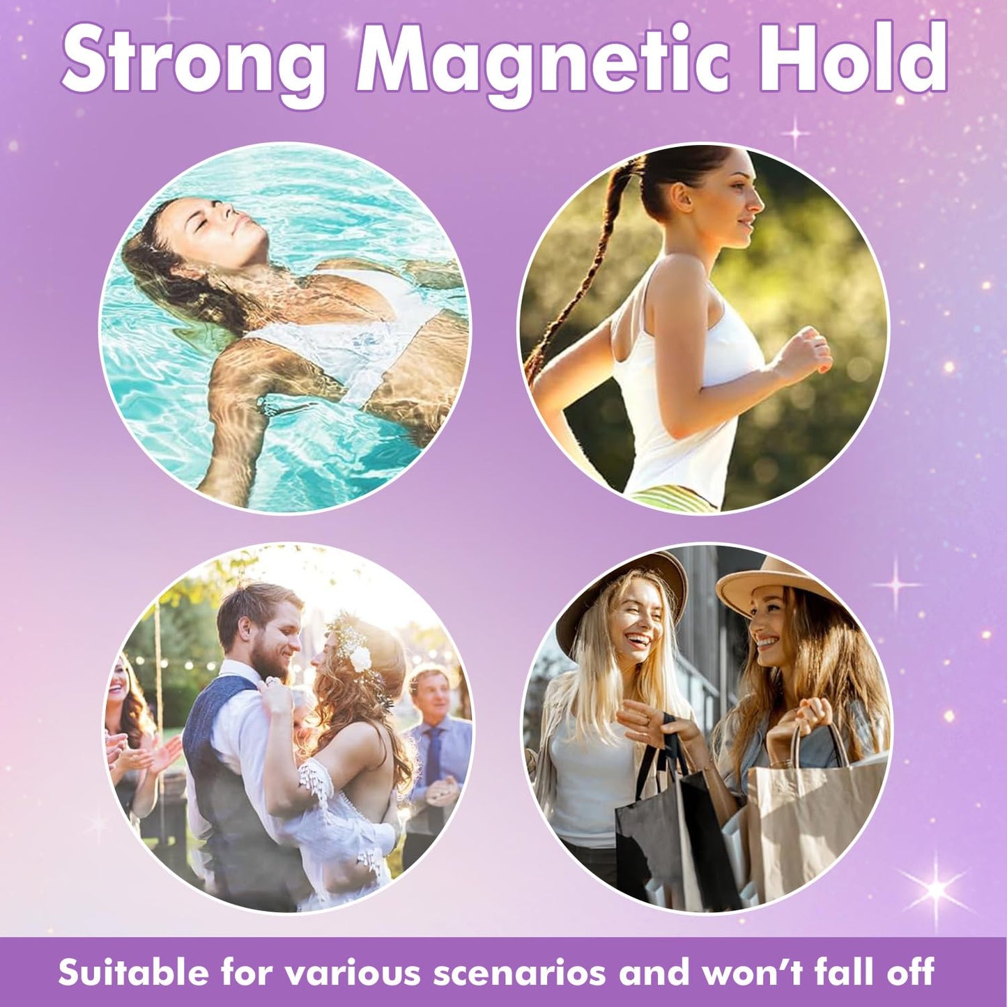 NGWDBA Hunnyfit Magnetic Lashes – Reusable, Glue-Free Lashes with Applicator