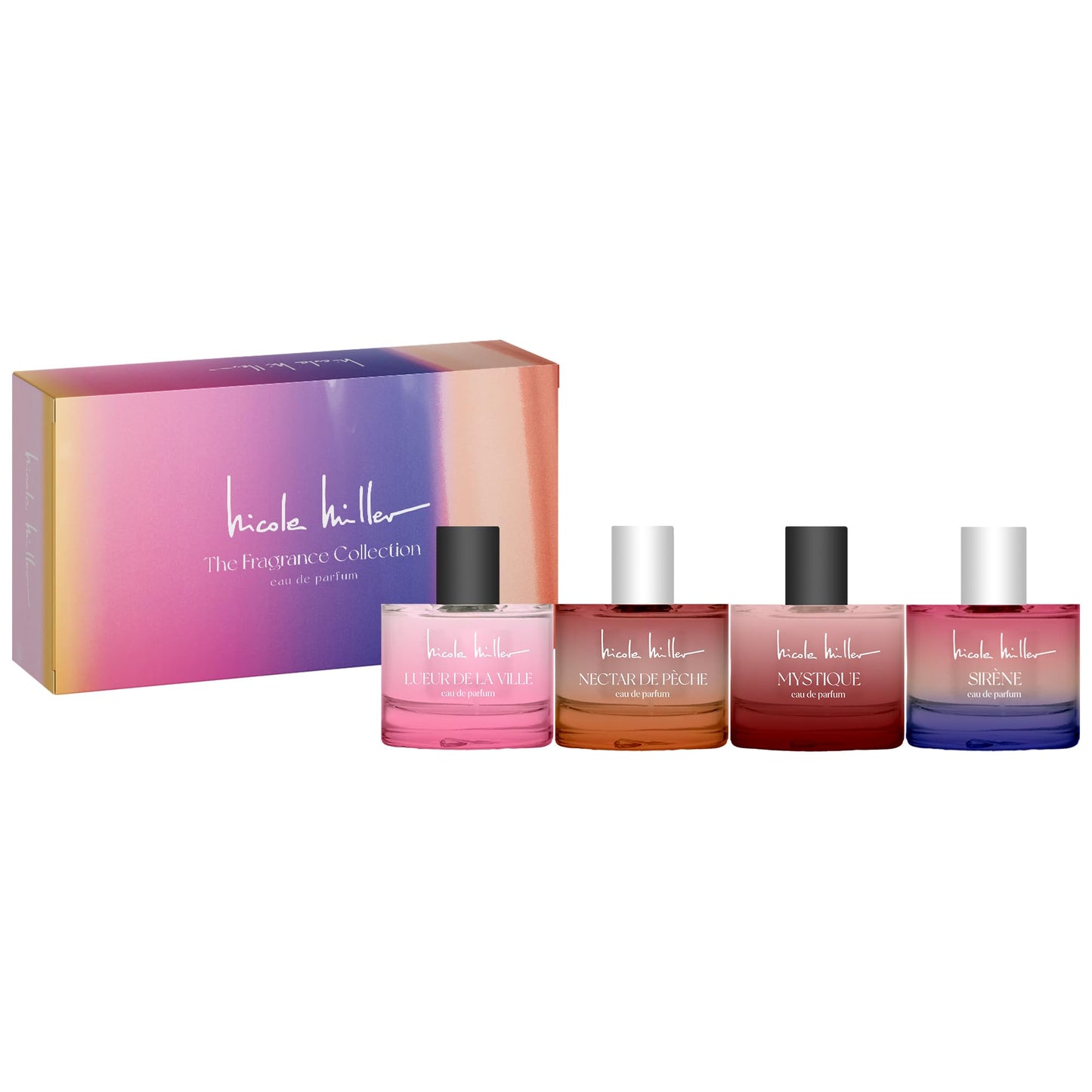 Nicole Miller New York 4-Piece 20ml Coffret Set | Lueur De La Ville, Nectar De Peche, Sirène, Mystique