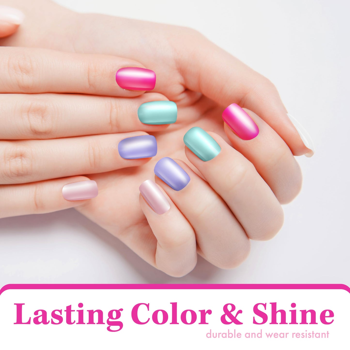 Nicole Miller New York Gel Nail Polish Collection — 20-Piece Set with 16 Colors, 2 Base Coats & 2 Top Coats