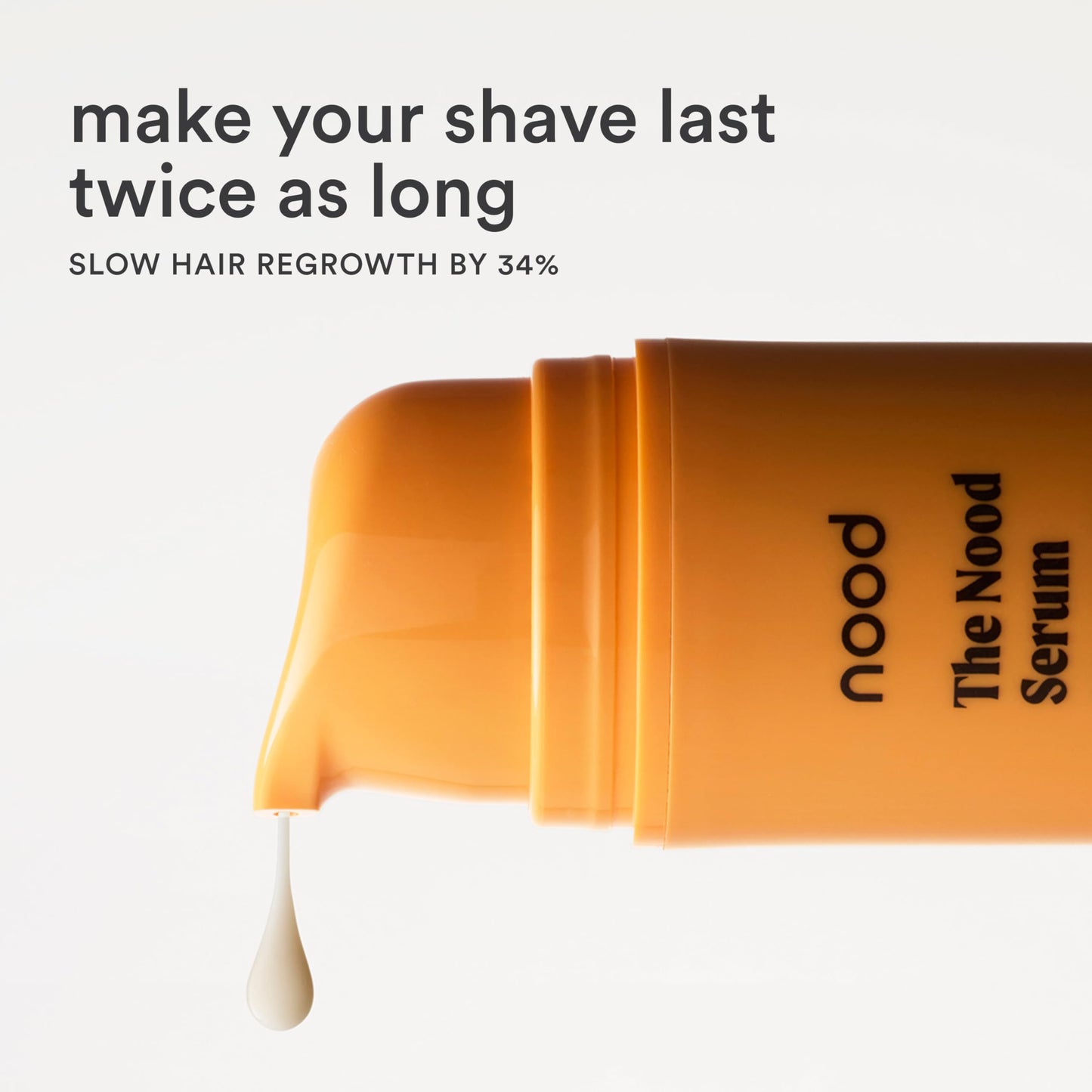 Nood NEW Serum — Slow Hair Regrowth, Shave Less, Ingrown Hair Care
