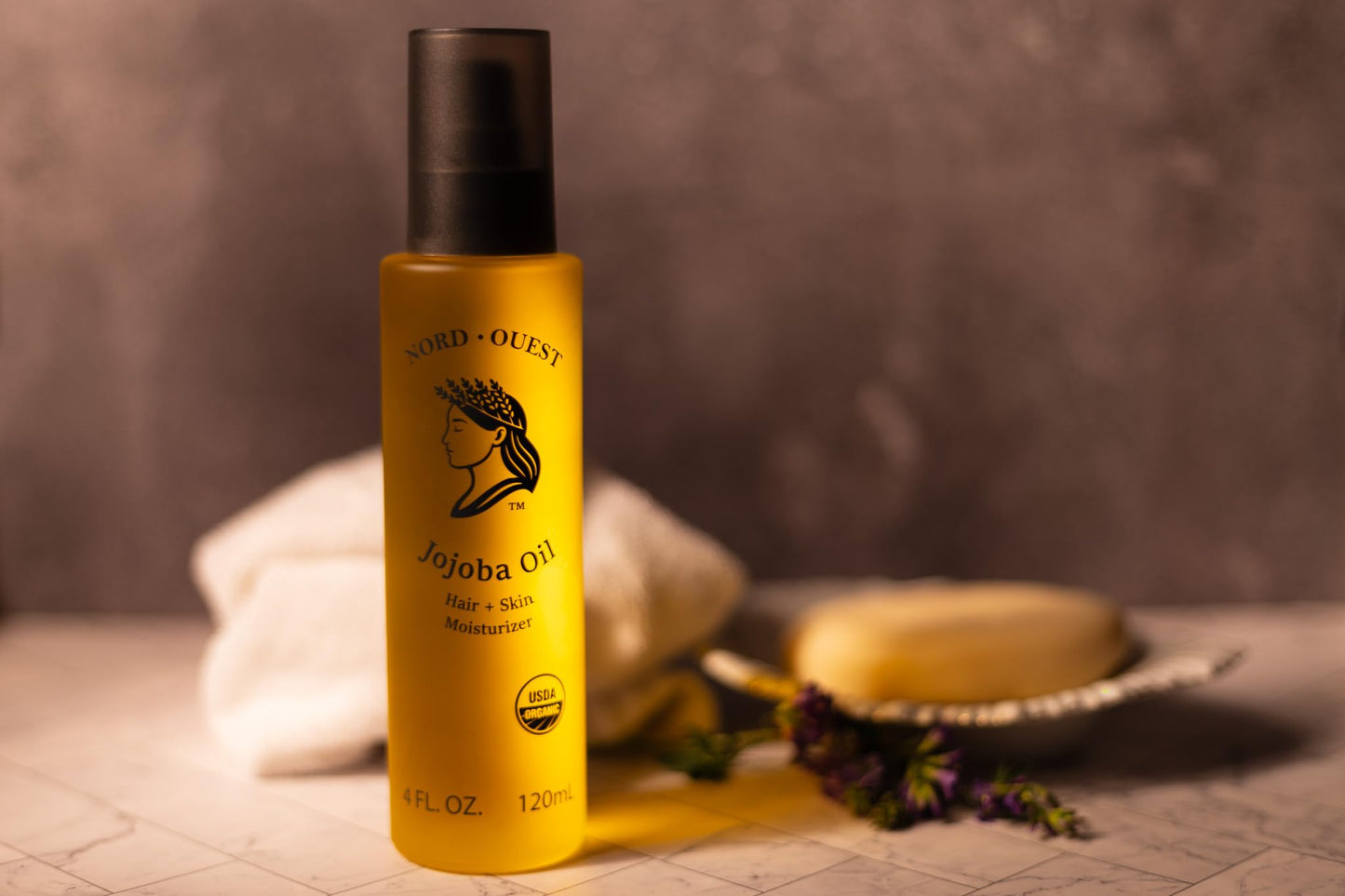 Nord-Ouest Organic Jojoba Oil – 4 oz Cold-Pressed, Pure Skin & Hair Moisturizer