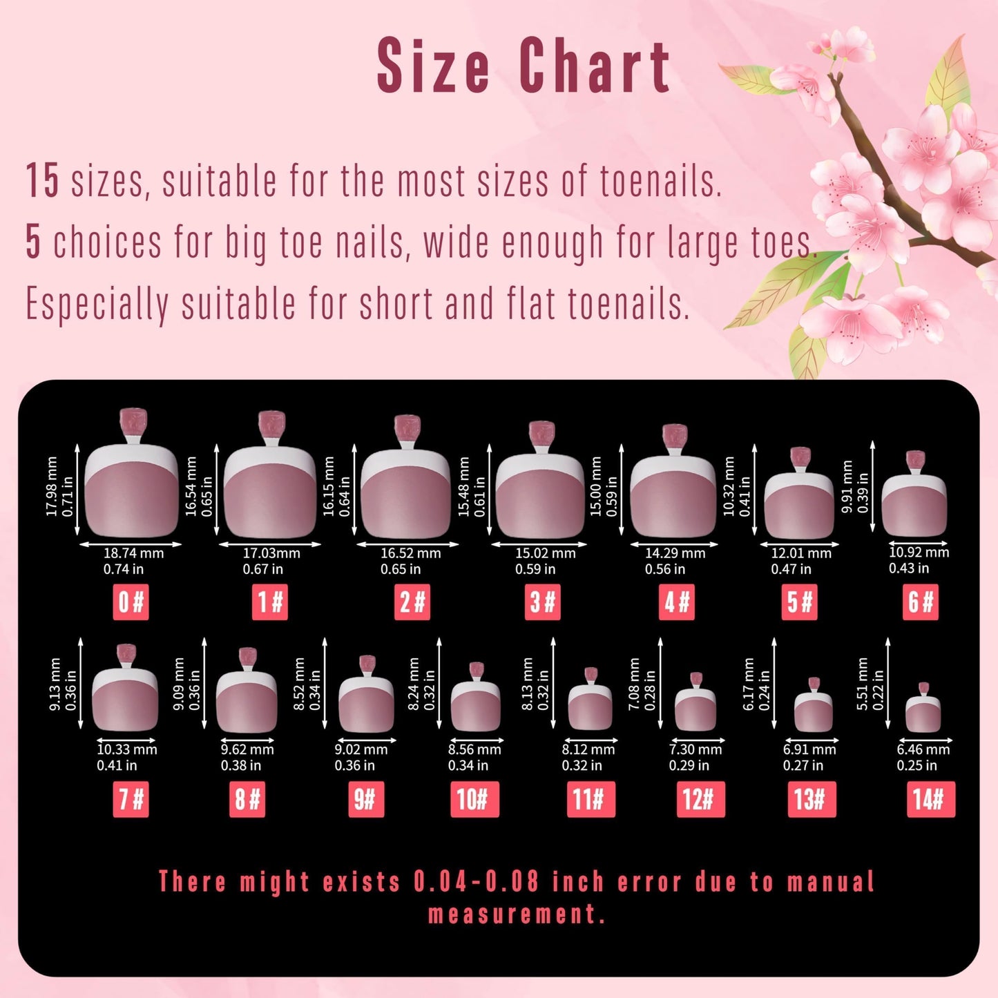 NOVO OVO French Tip Matching Press-on Nails Set – Berry Pink, Soft Gel Extension, 360 pcs
