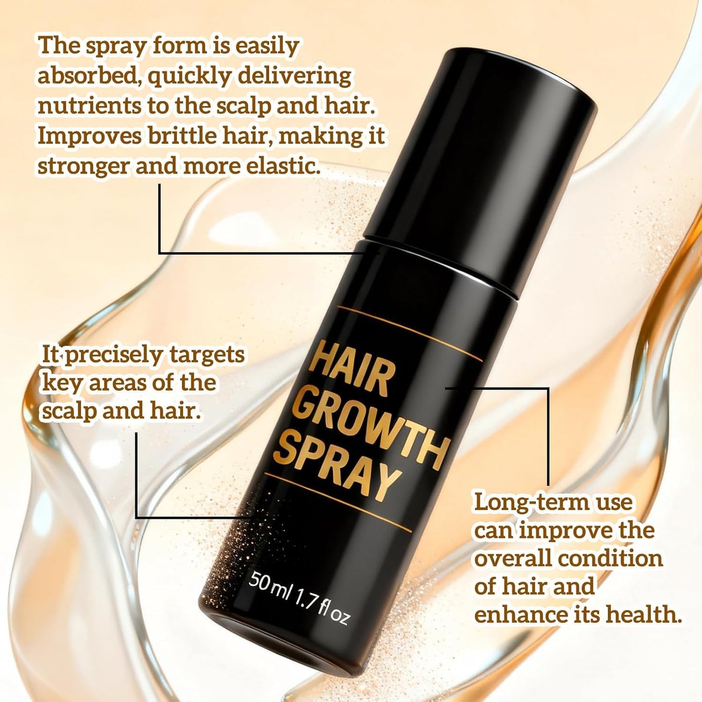 Nuckhuce 2-Piece Hair Growth Spray – Fuller, Thicker Hair for All Hair Types