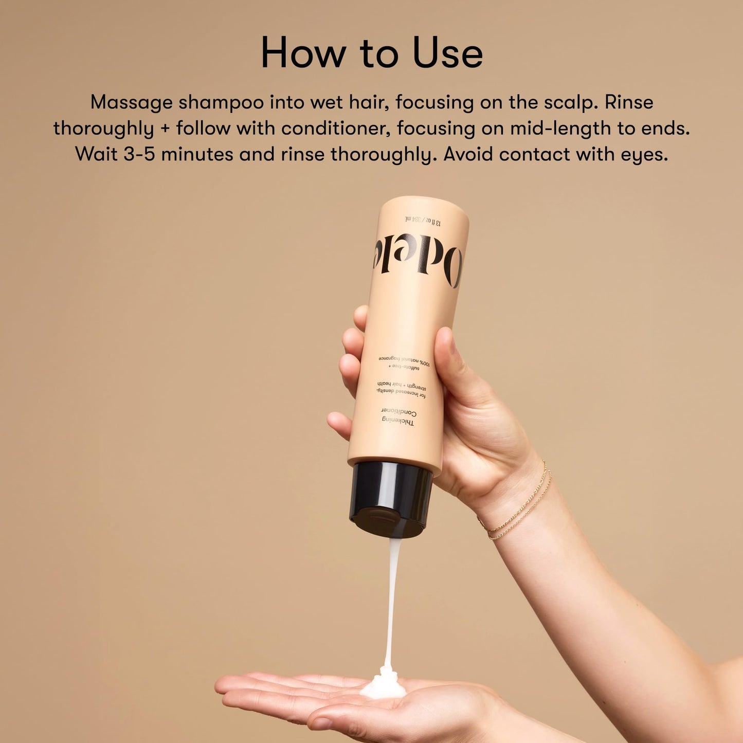 Odele Hair Thickening Shampoo & Conditioner Set – Densify & Strengthen (13 fl oz x 2)