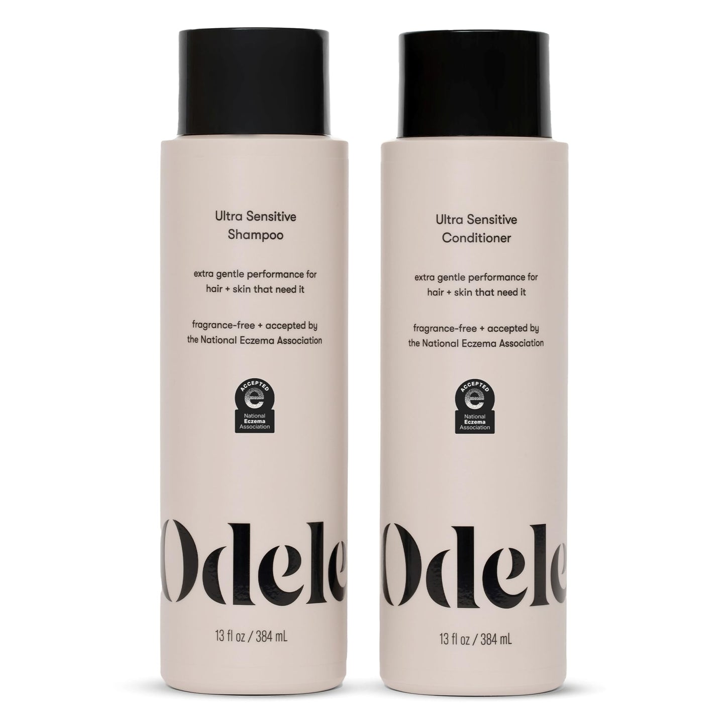 Odele Ultra-Sensitive Sulfate-Free Shampoo & Conditioner Set – Gentle, Fragrance-Free, All Hair Types 13 Fl Oz Each (2-Pack)