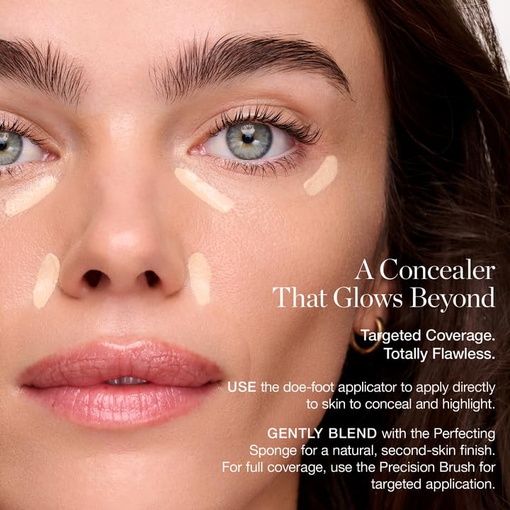 Ogee Complexion Perfecting Under Eye Concealer – Certified Organic Full Coverage RAFFIA 9.50C (Medium Deep, Cool Undertones)