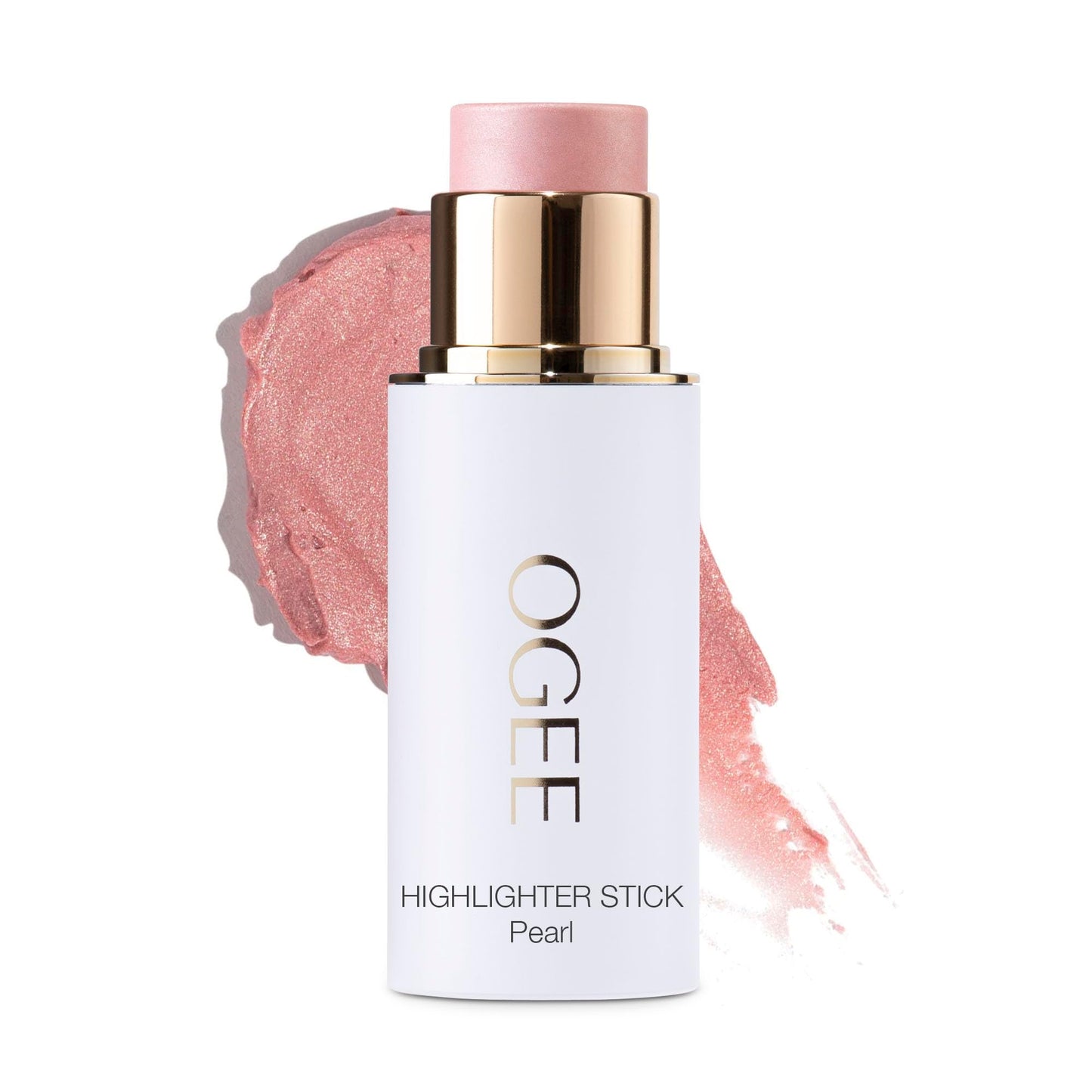 Ogee Sculpted Face Stick – Pearlescent Peony Shimmer | Certified Organic Highlighter Makeup