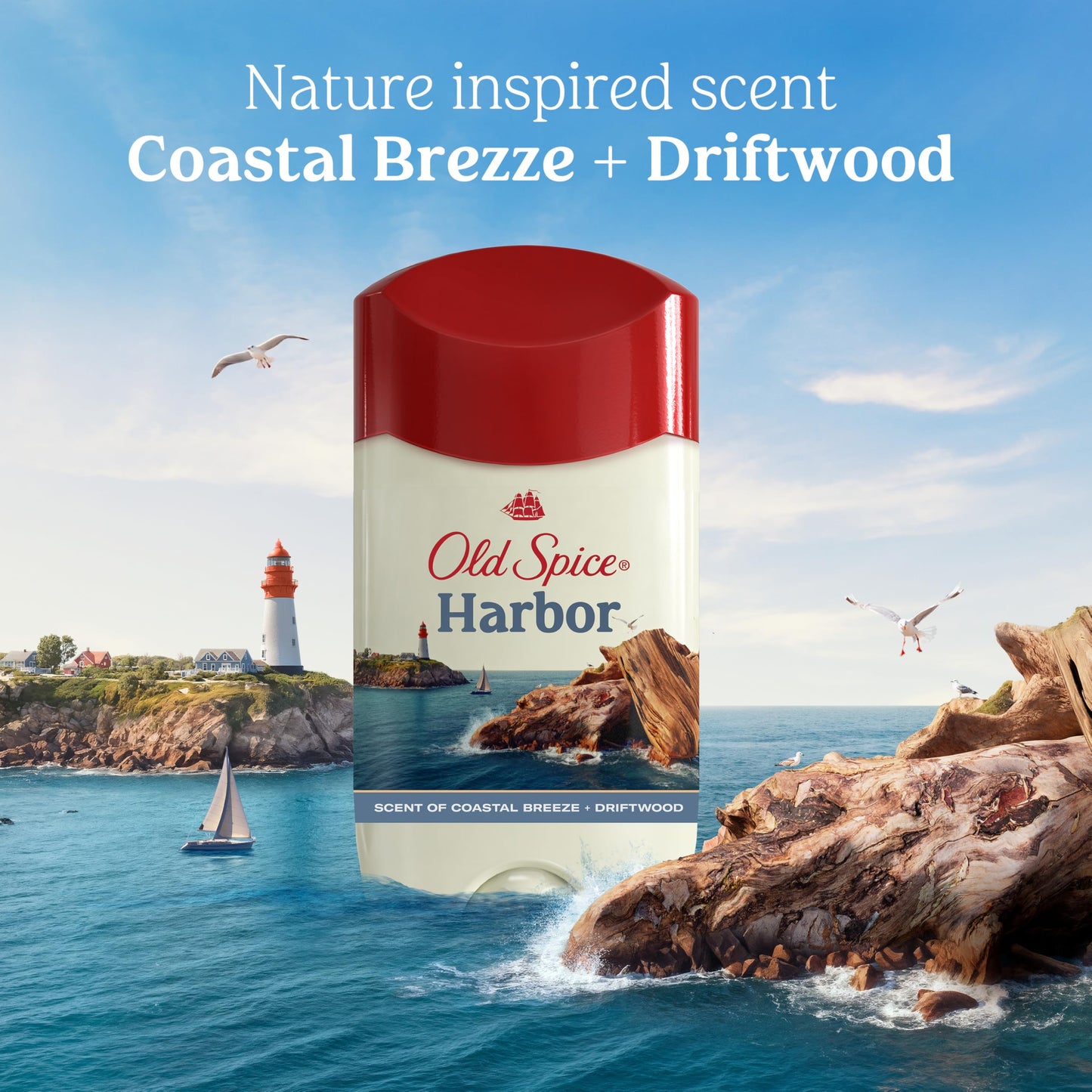 Old Spice Harbor Scent Antiperspirant & Deodorant for Men – 48 Hr Protection, 2.6 oz (Pack of 3)