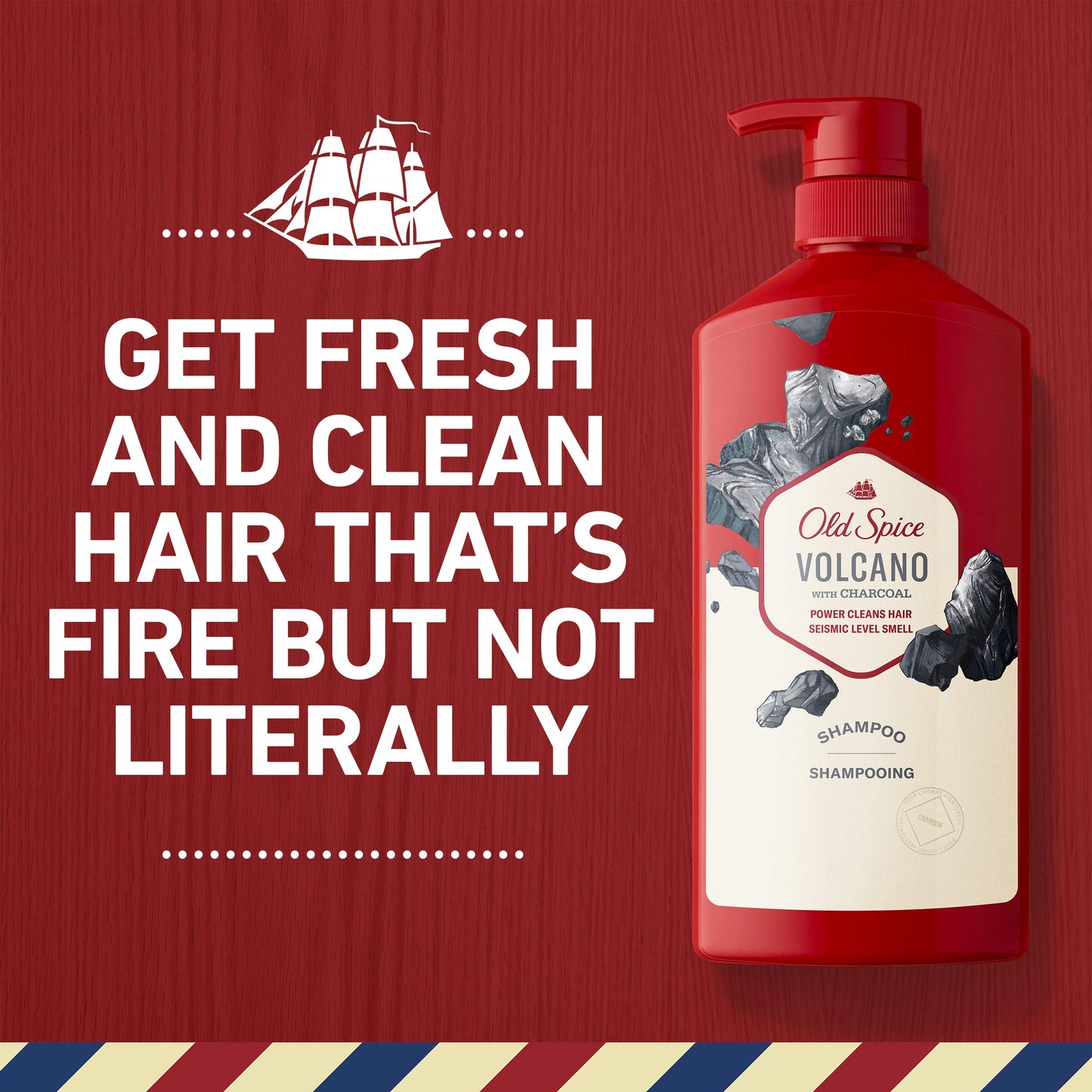 Old Spice Charcoal Shampoo for Men – Volcano-Inspired Cleanse, 21.9 oz Twin Pack