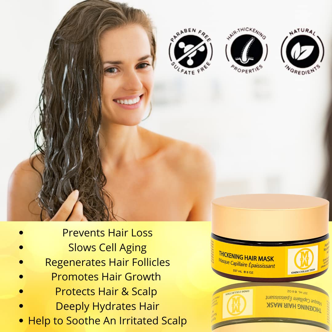 OMM Collection Natural Hair Thickening Mask – Hydrating Vegan Haircare