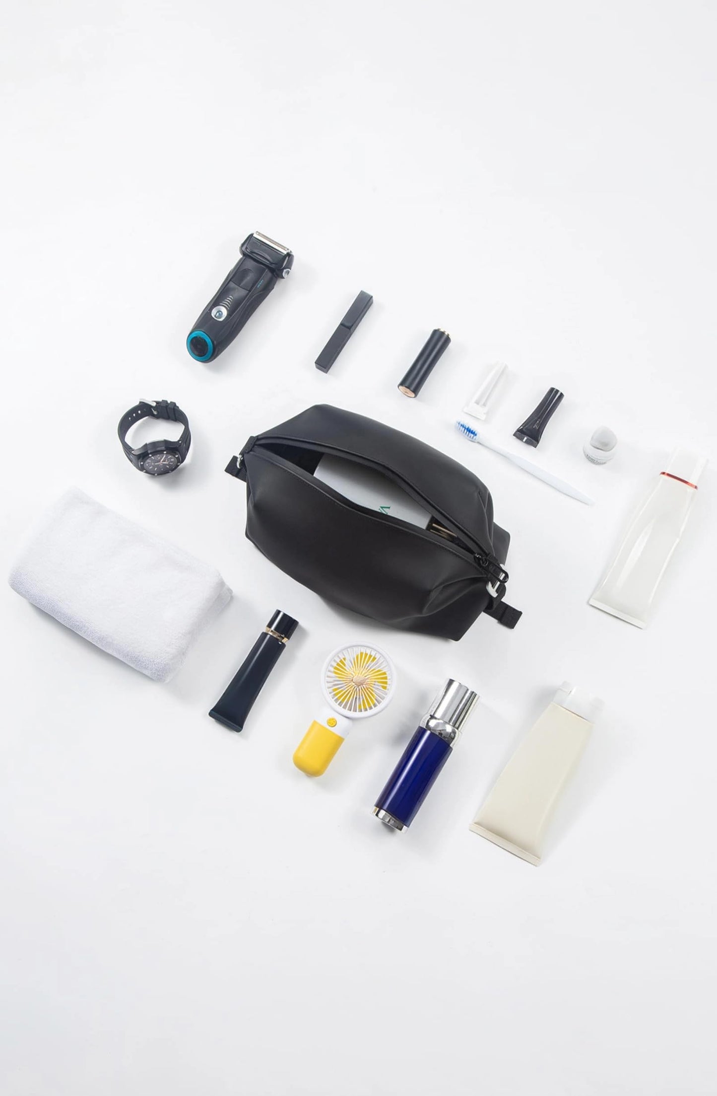 Onbagway 6x11 Large Silicone Toiletry Bag – 6L, Water-Resistant & Foldable Dopp Kit