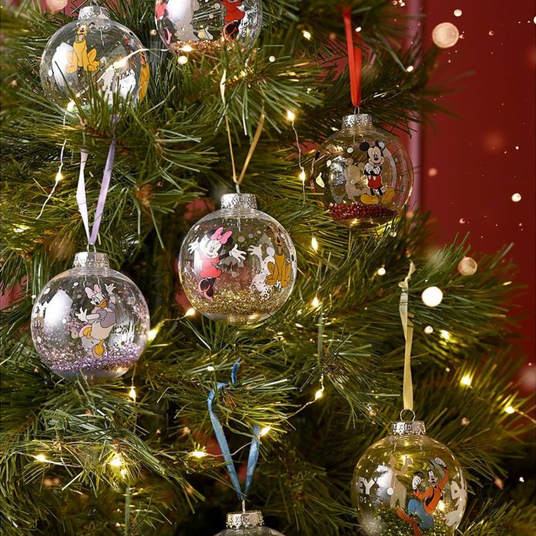 Disney Set of 7 Baubles - Mickey & Friends