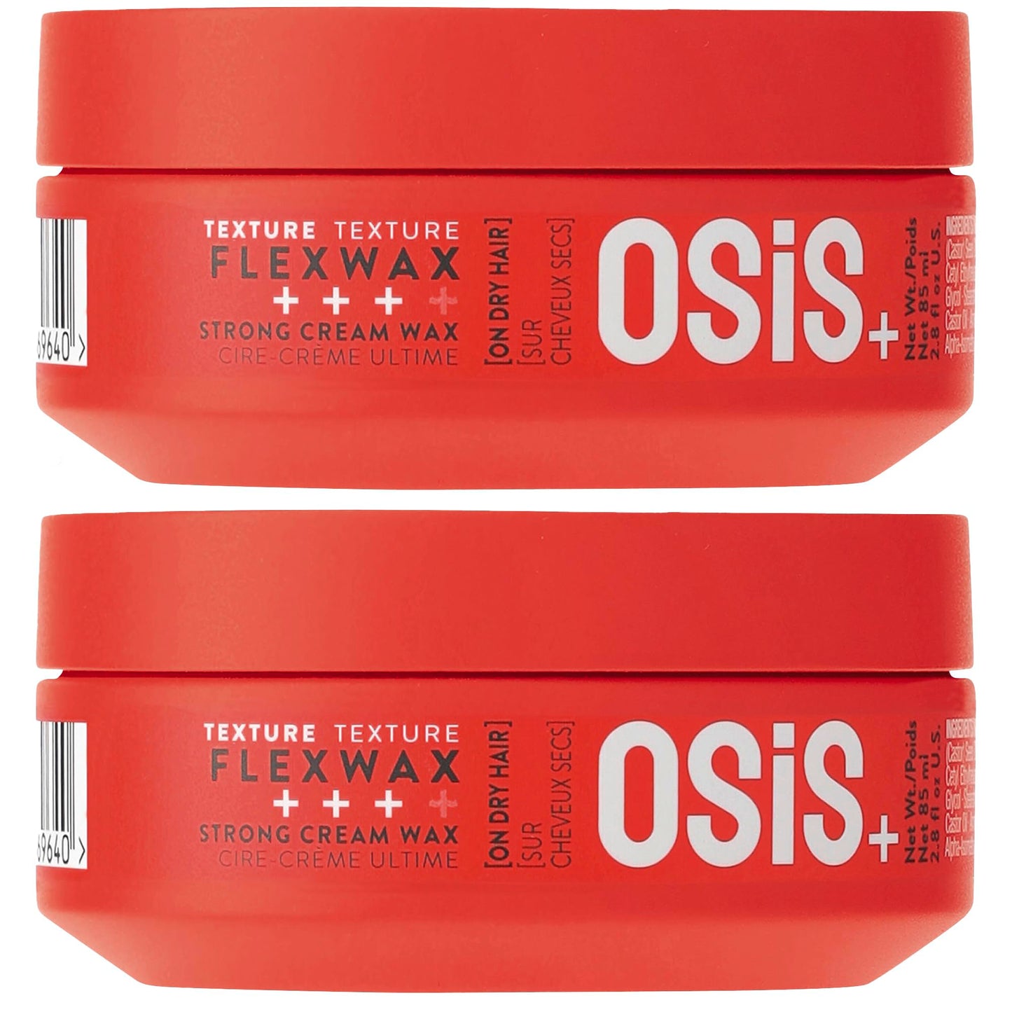 OSiS+ Flexwax Ultra-Strong Cream Wax – 2 Pack, Long-Lasting Hold & Texture