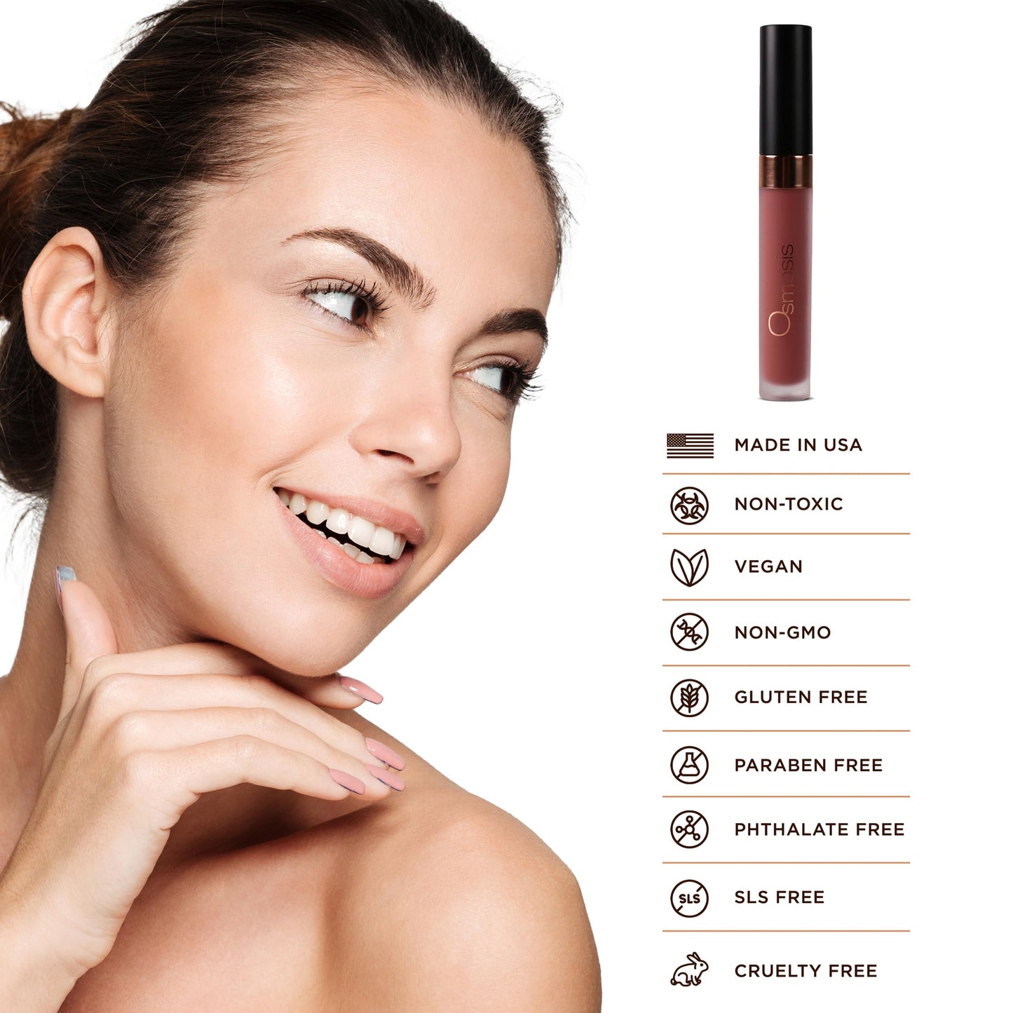 Osmosis Superfood Lip Oil – Nourishing Tinted Lip Gloss with Peptide-Enhanced Hydration