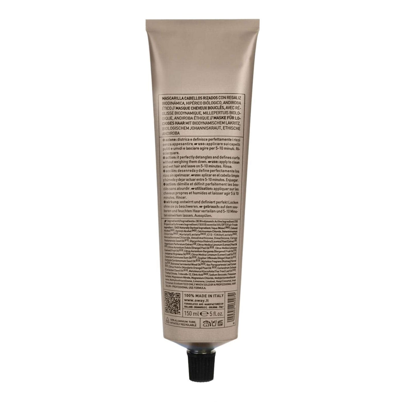 OWAY Curly Hair Mask 5 oz – Smoothing, Nourishing Curl Care
