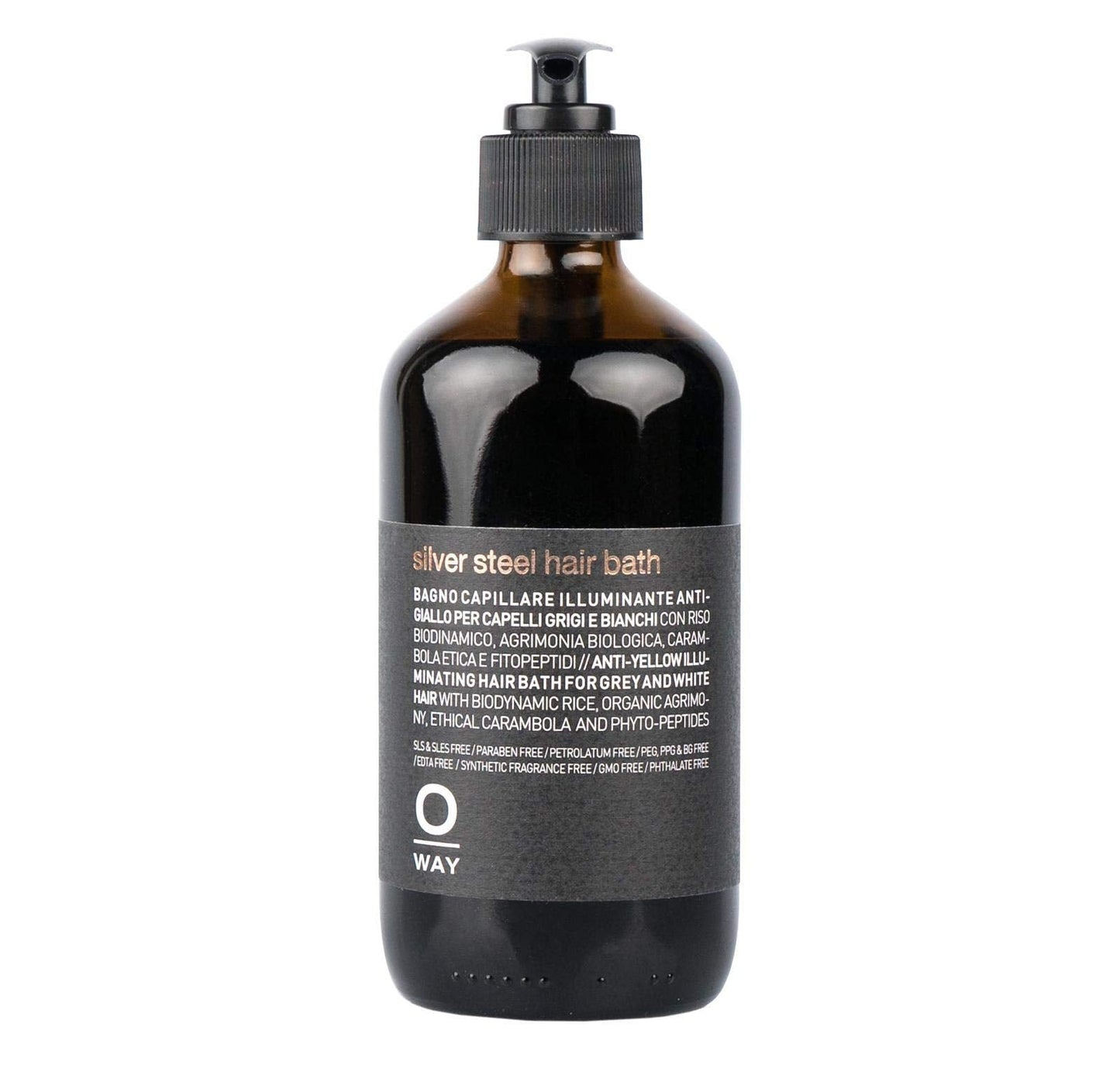OWAY Silver Steel Hair Bath Shampoo 8 oz – Lightweight Cleanse