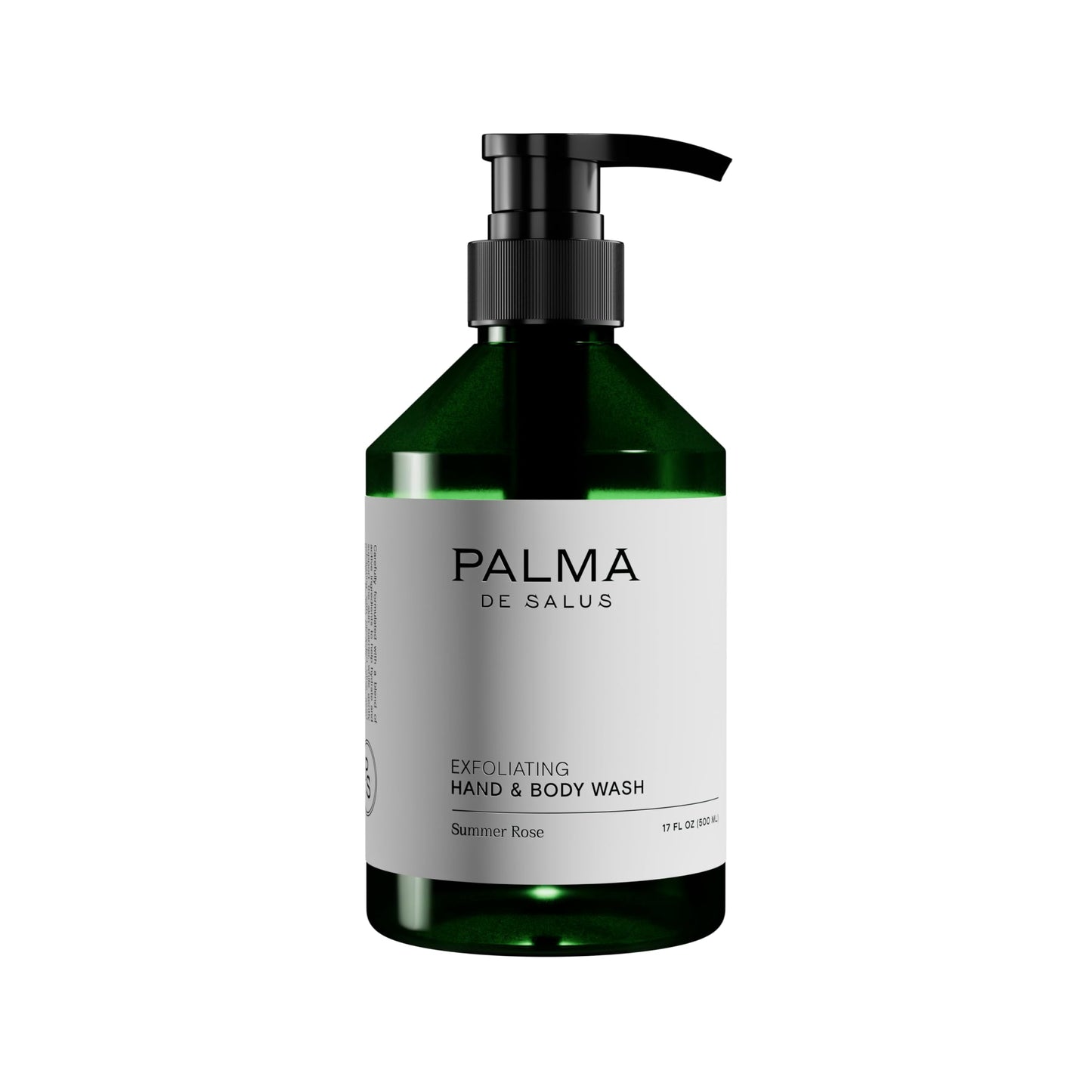Palma de Salus Exfoliating Hand & Body Wash (Organic Summer Rose) – Hydrating Cleanser with Avocado Oil