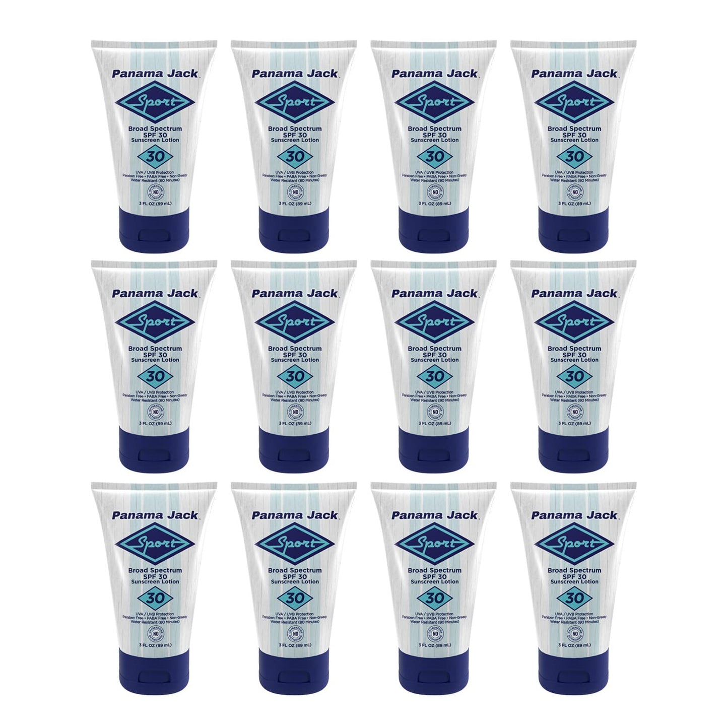 Panama Jack Sport Sunscreen Lotion SPF 30 – Non-Greasy Broad Spectrum, Reef Friendly, 3 oz (Pack of 6)
