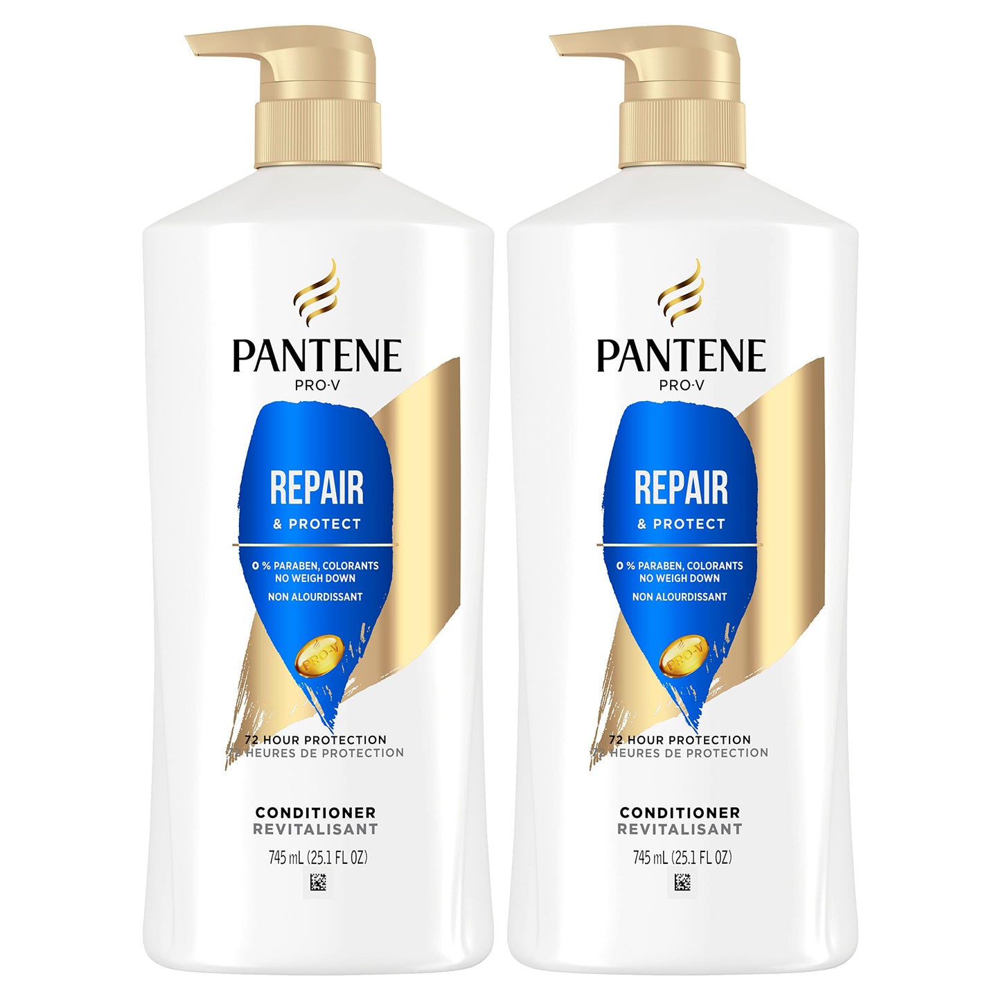 Pantene Twin Pack: Repair & Protect Conditioner for Damaged & Color-Treated Hair