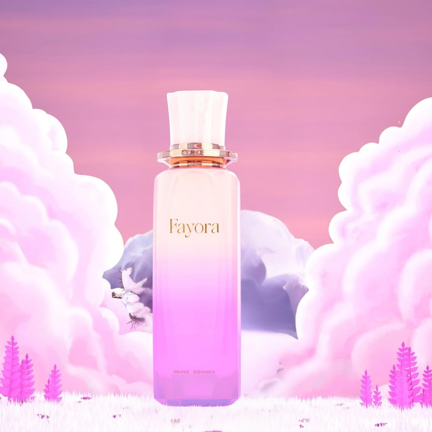 Paris Corner Fayora EDP 3.4 oz | Unisex Floral Fruity Scent with Passion Fruit, Rose & Jasmine