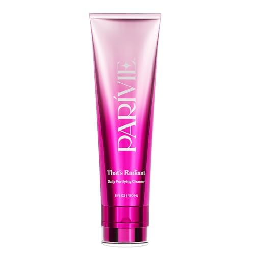 Parívie That’s Radiant Daily Purifying Cleanser – Gel-to-Cream Cleanser with BHA, Ceramides & Rice Extract | 5 fl oz