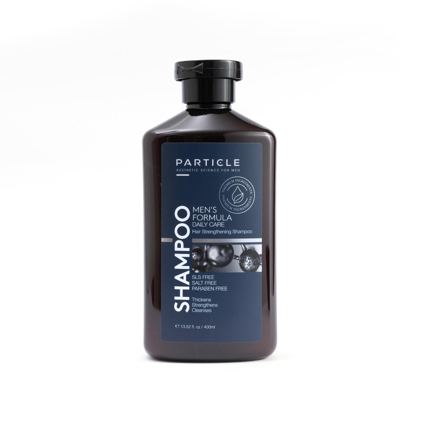 Particle Hair Thickening Shampoo for Men — Biotin, Capixyl & Redensyl | Paraben Free 400 mL