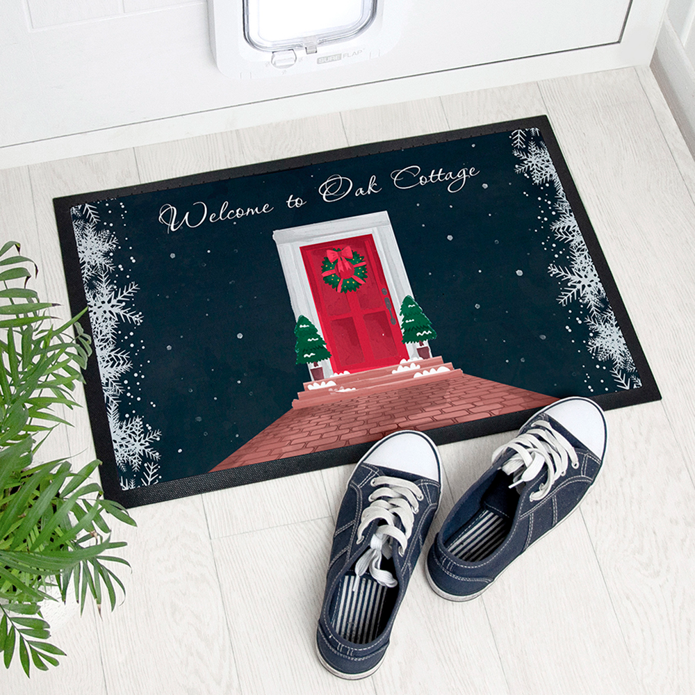 Personalised Festive Door Mat