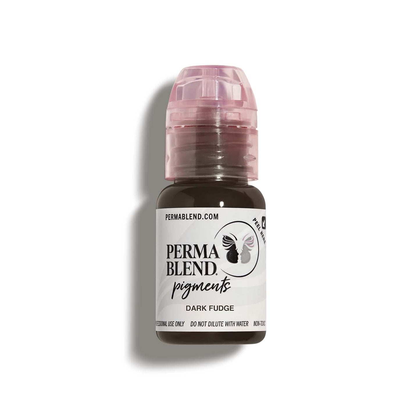 Perma Blend Dark Fudge Microblading Ink – Dark Brown, Vegan, 0.5 oz for Permanent Eyeliner
