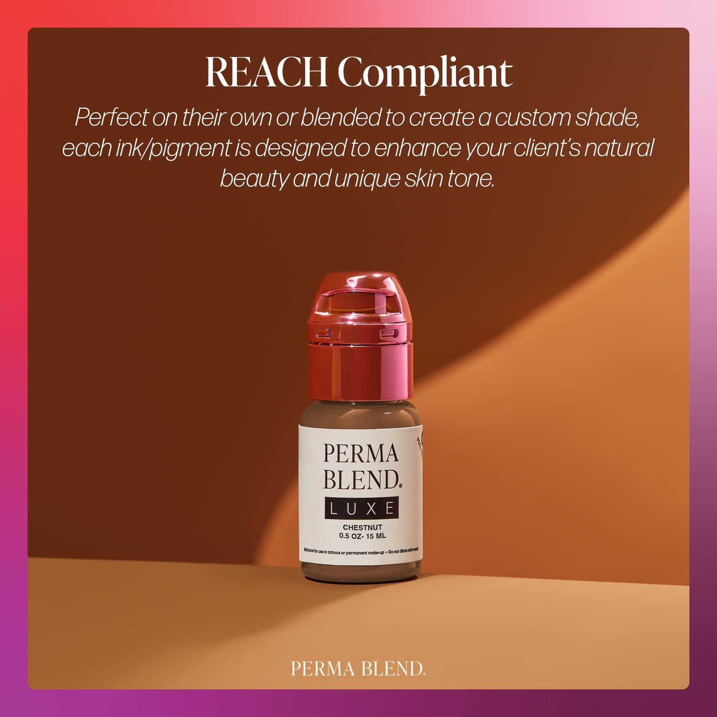 Perma Blend Luxe Chestnut Lip Tattoo Ink – Vegan, Cruelty-Free Microblading Pigment (0.5 oz)