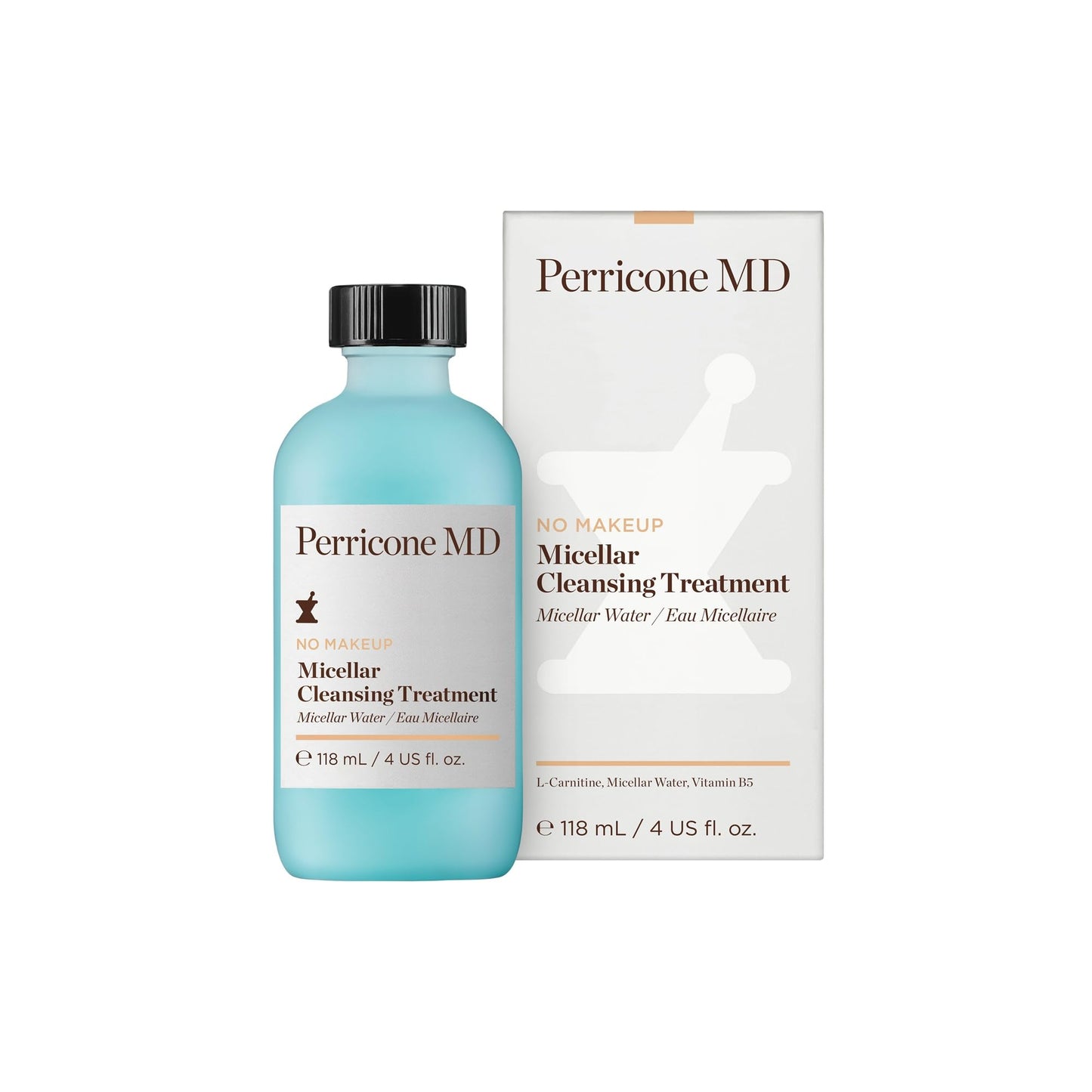 Perricone MD No Makeup Micellar Cleansing Treatment – 4 oz | 3-in-1 Cleanser, Toner & Makeup Remover