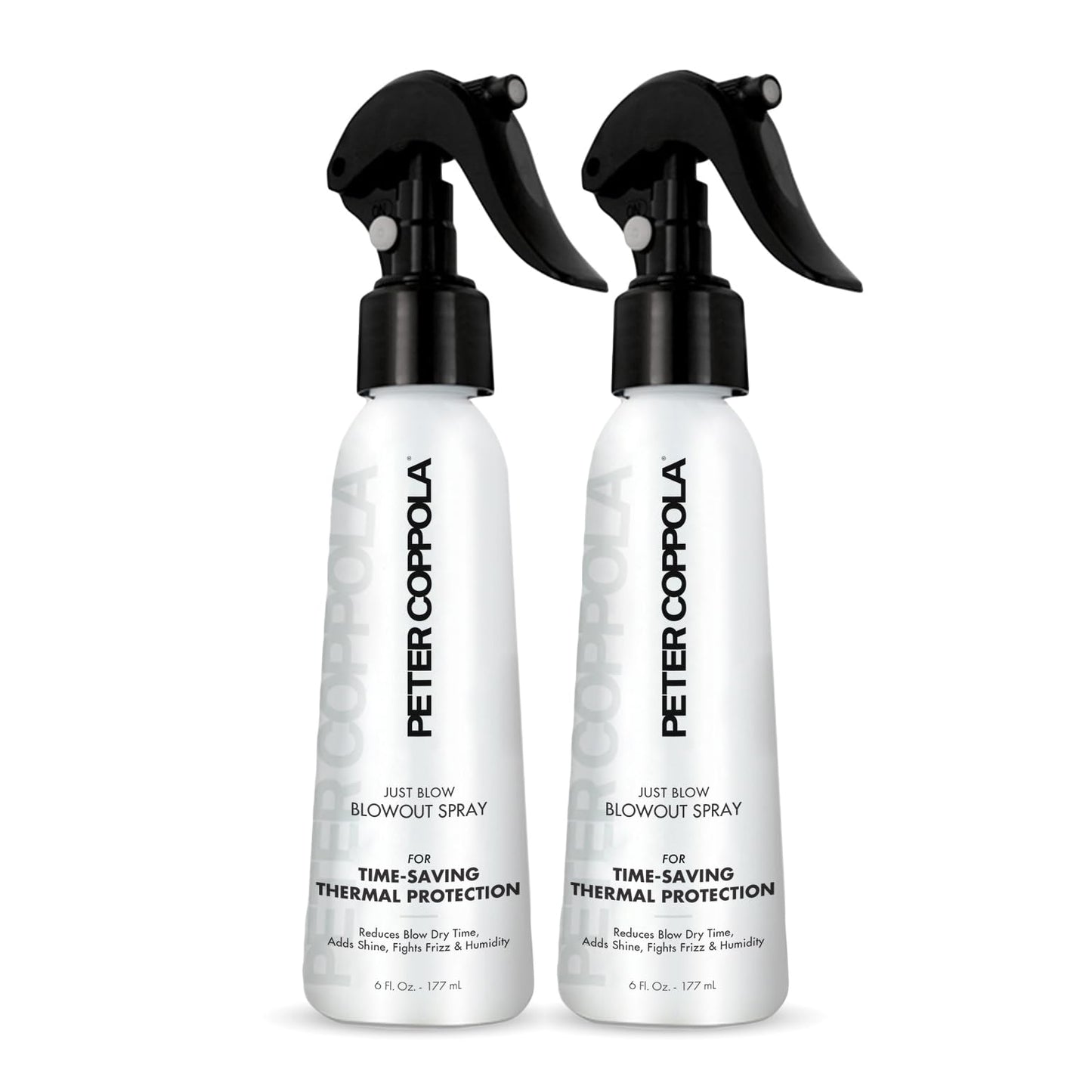 Peter Coppola Just Blow - Blow Dry Spray with Heat Protectant, Smooths & Adds Shine (6 oz, 2-Pack)