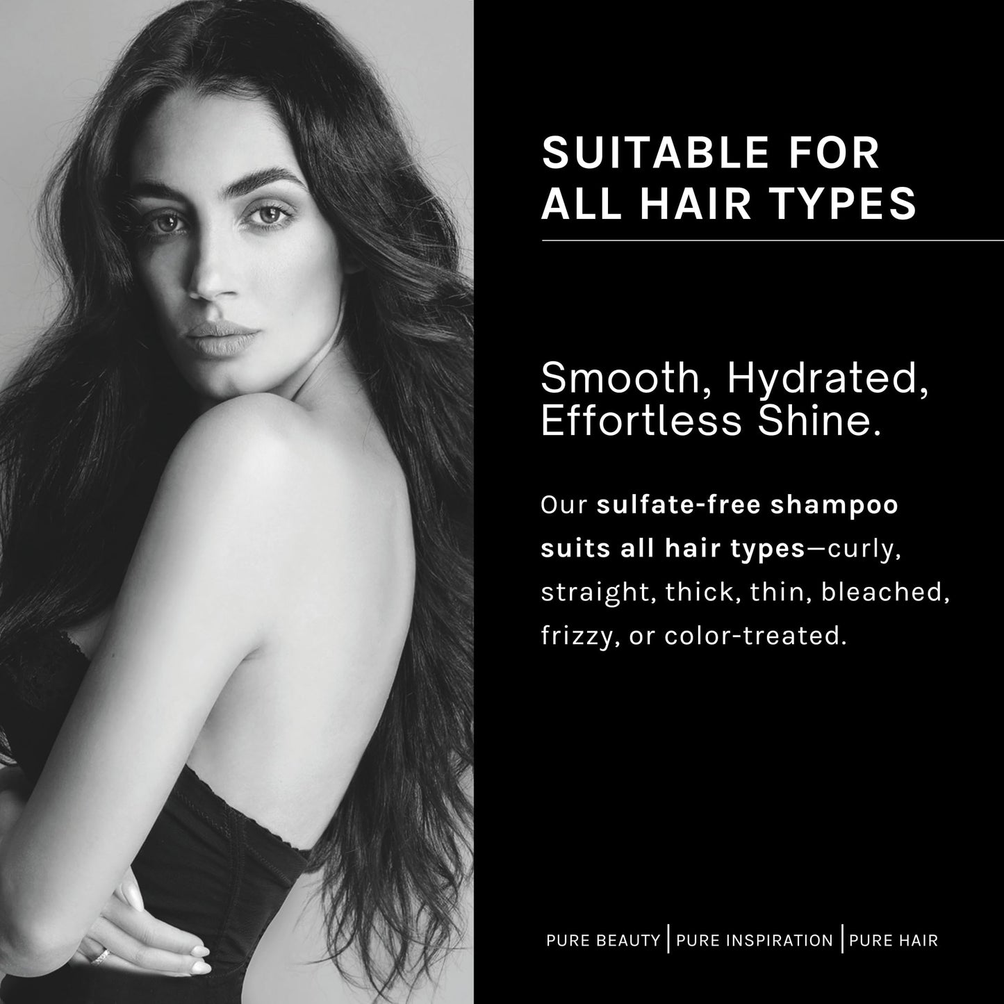 pH PURE HAIR Smoothing Duo – Sulfate-Free Anti-Frizz Shampoo & Conditioner for Dry & Curly Hair