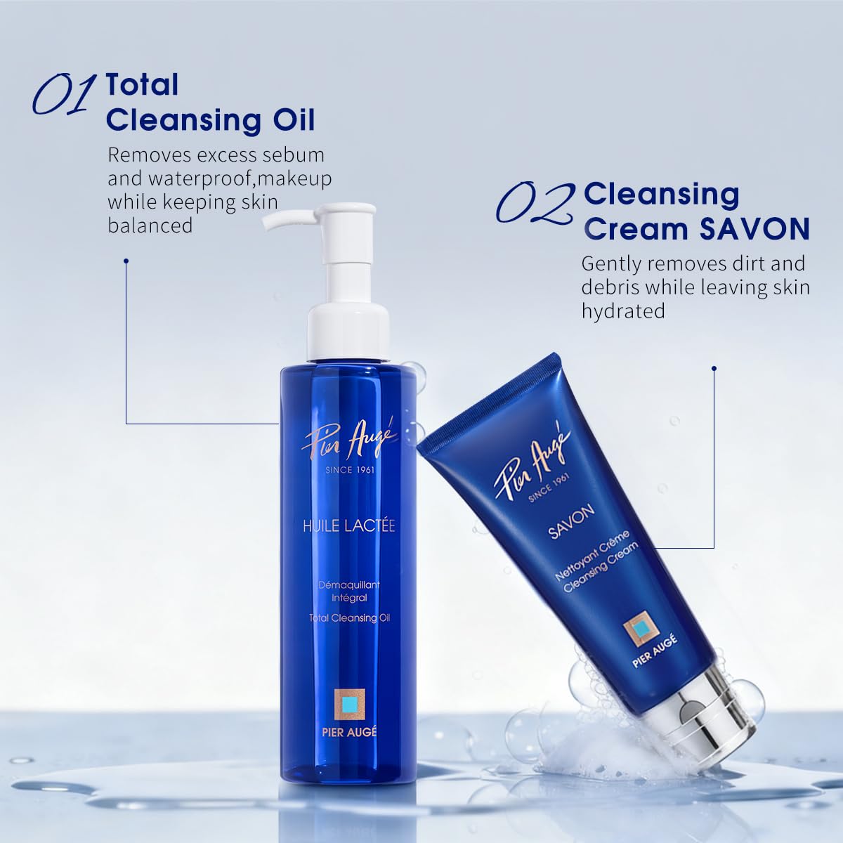 Pier Auge Cleansing Oil | Gentle Makeup & Sunscreen Remover for All Skin Types | 198ml