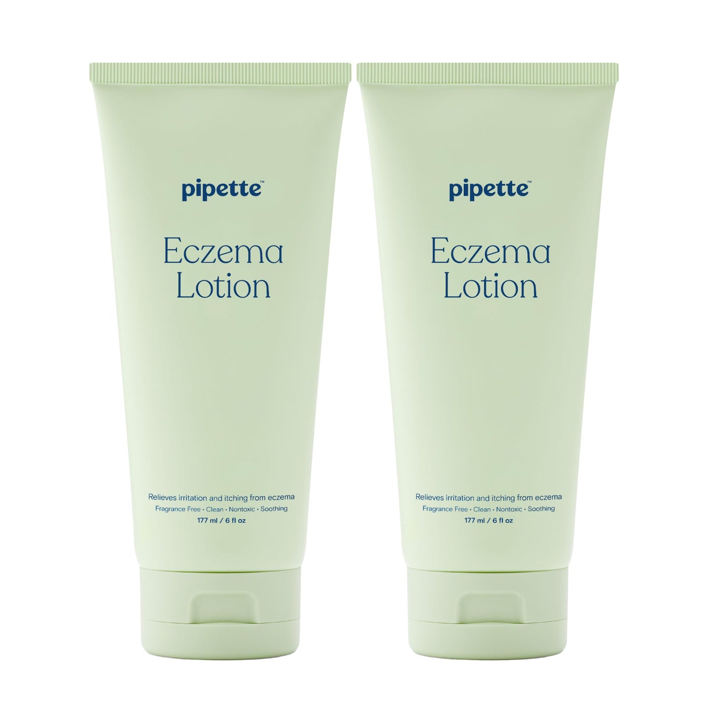 Pipette Baby Eczema Lotion Duo – Fragrance-Free, Non-Toxic, Hypoallergenic for Newborns & Kids