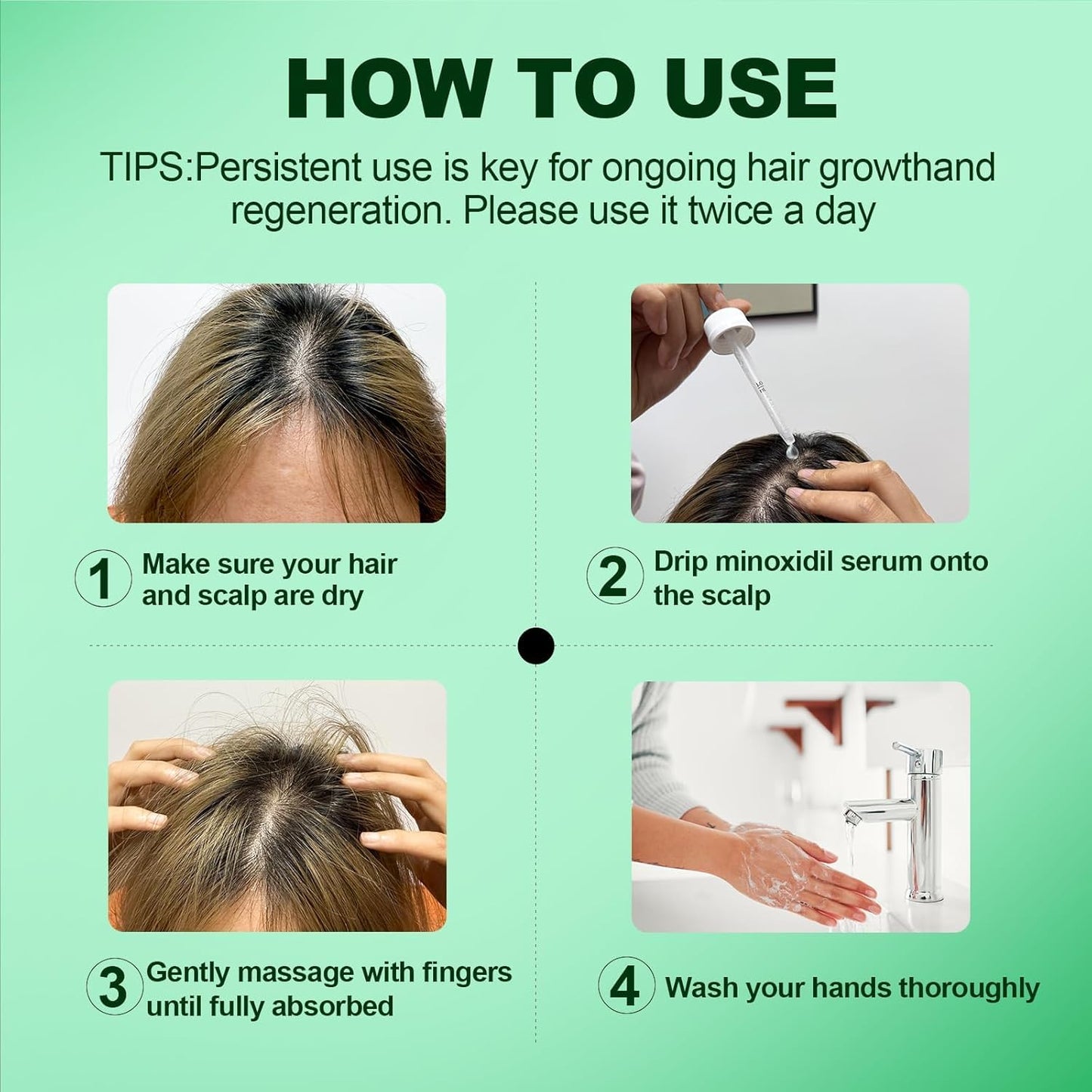Pipuxi 5% Minoxidil Hair Growth Serum for Men & Women – Rosemary & Biotin
