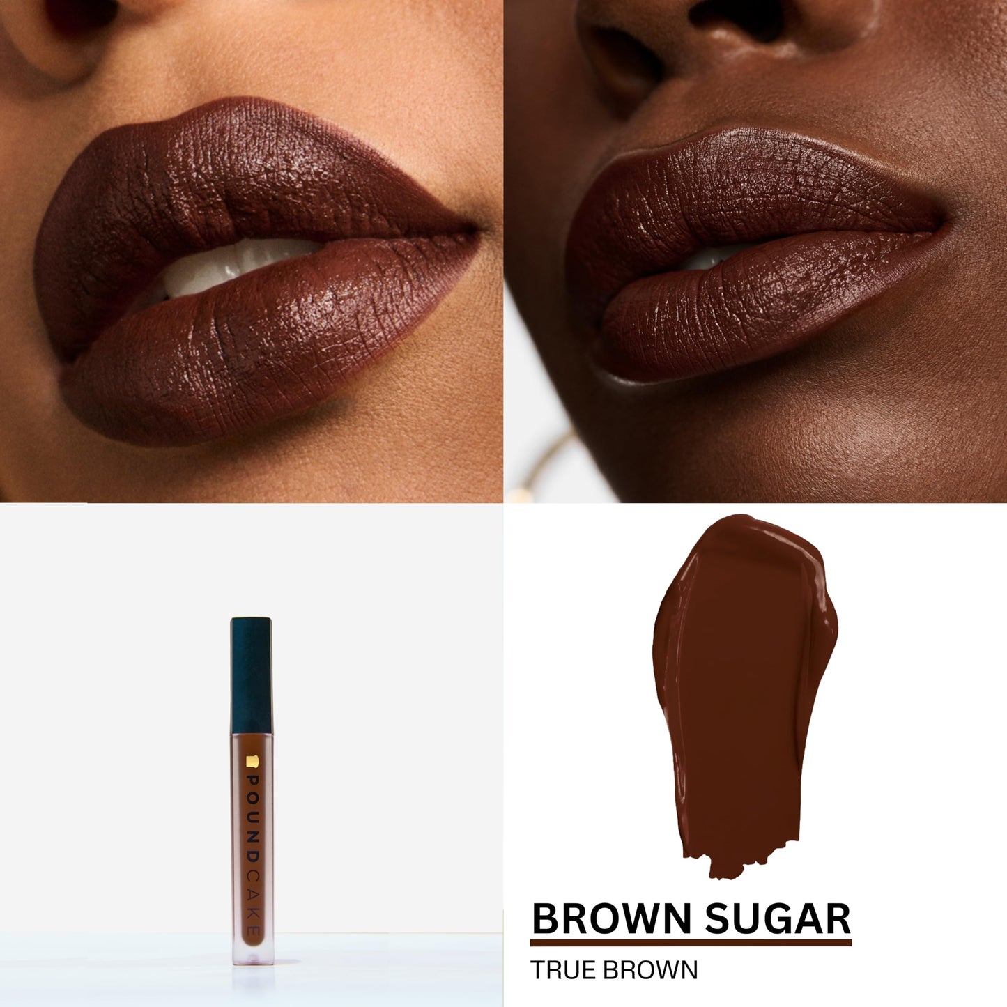 Pound Cake Cake Batter Liquid Lipstick – Long-Lasting Semi-Matte Lip Color with Avocado Oil (Brown Sugar)