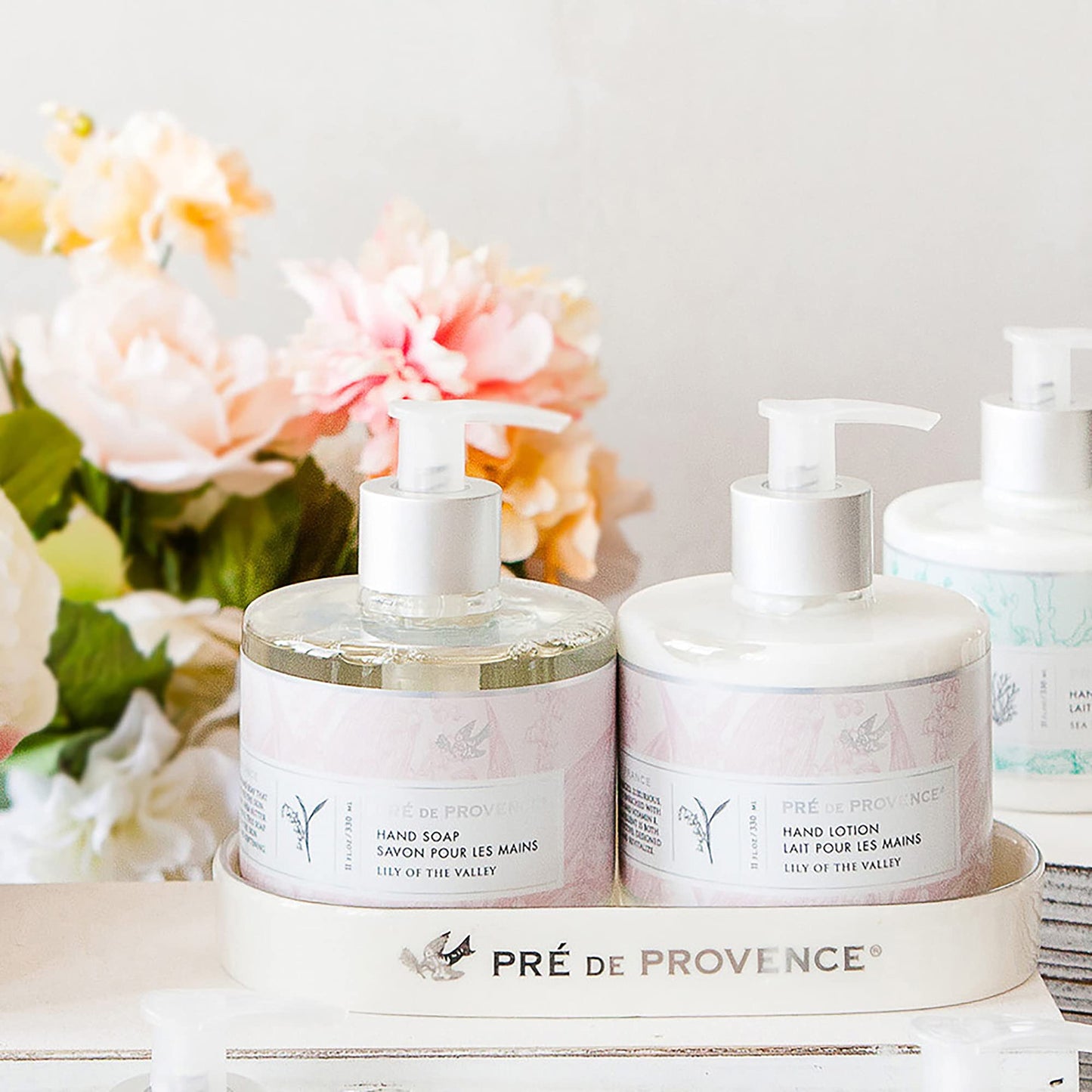 Pre de Provence Lily Valley Hand Soap — Shea Butter, Vitamin E & Glycerin, Softens & Cleanses, 11 oz