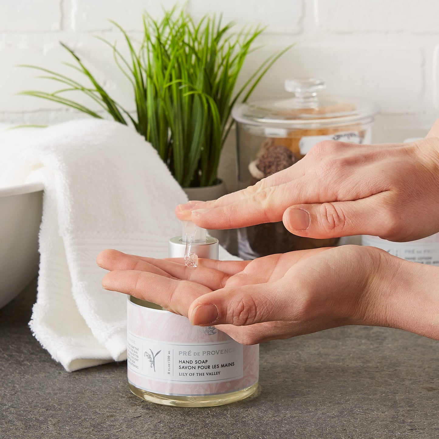 Pre de Provence Lily Valley Hand Soap — Shea Butter, Vitamin E & Glycerin, Softens & Cleanses, 11 oz