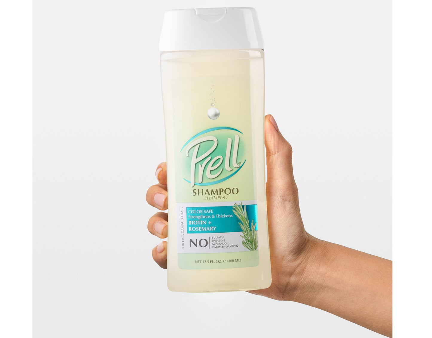 Prell Biotin + Rosemary Color-Safe Shampoo for Fine, Damaged Hair — 3-Pack, 13.5 fl oz