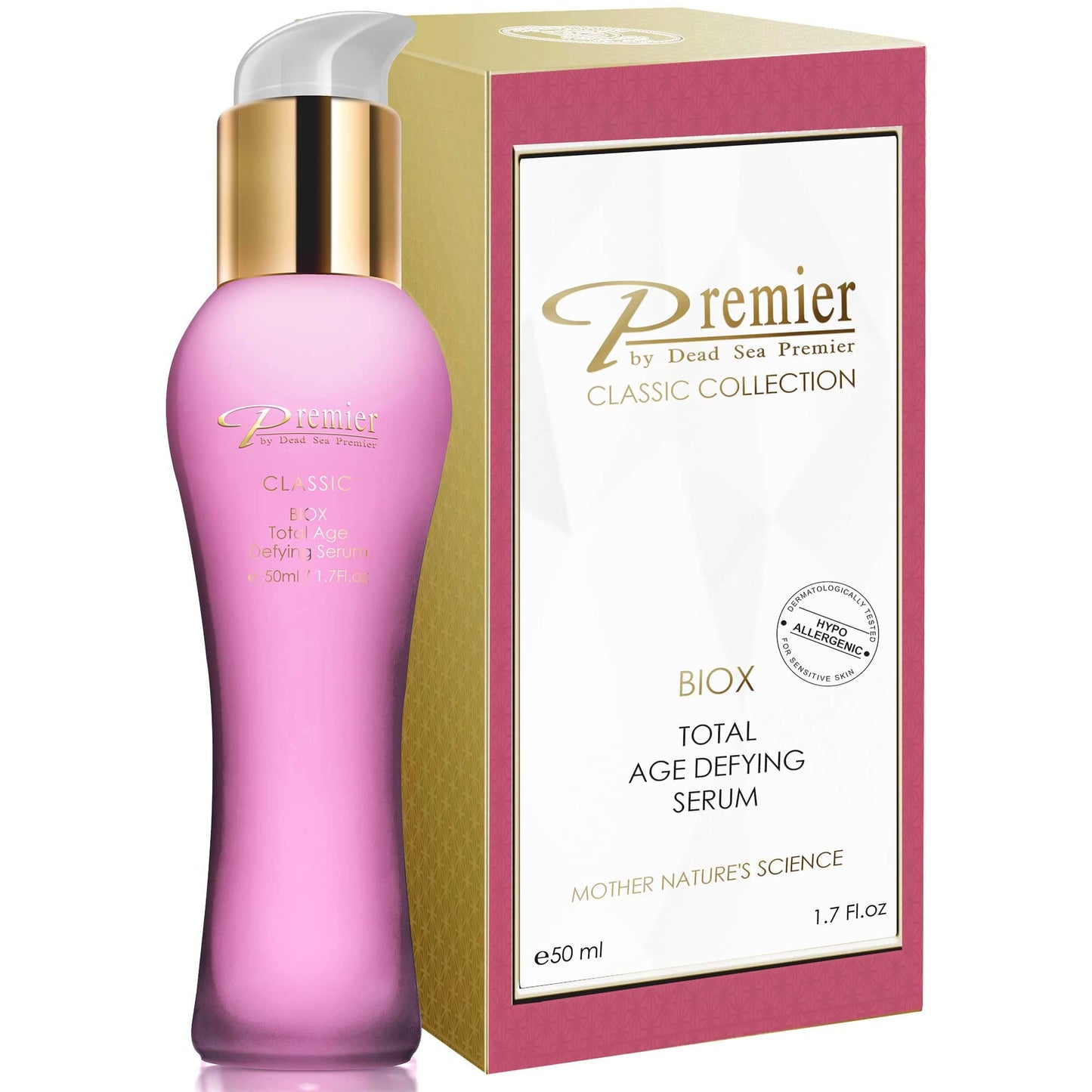 Premier Dead Sea BIOX Serum – Total Age Treatment, Anti-Age Gel (1.6 fl oz)
