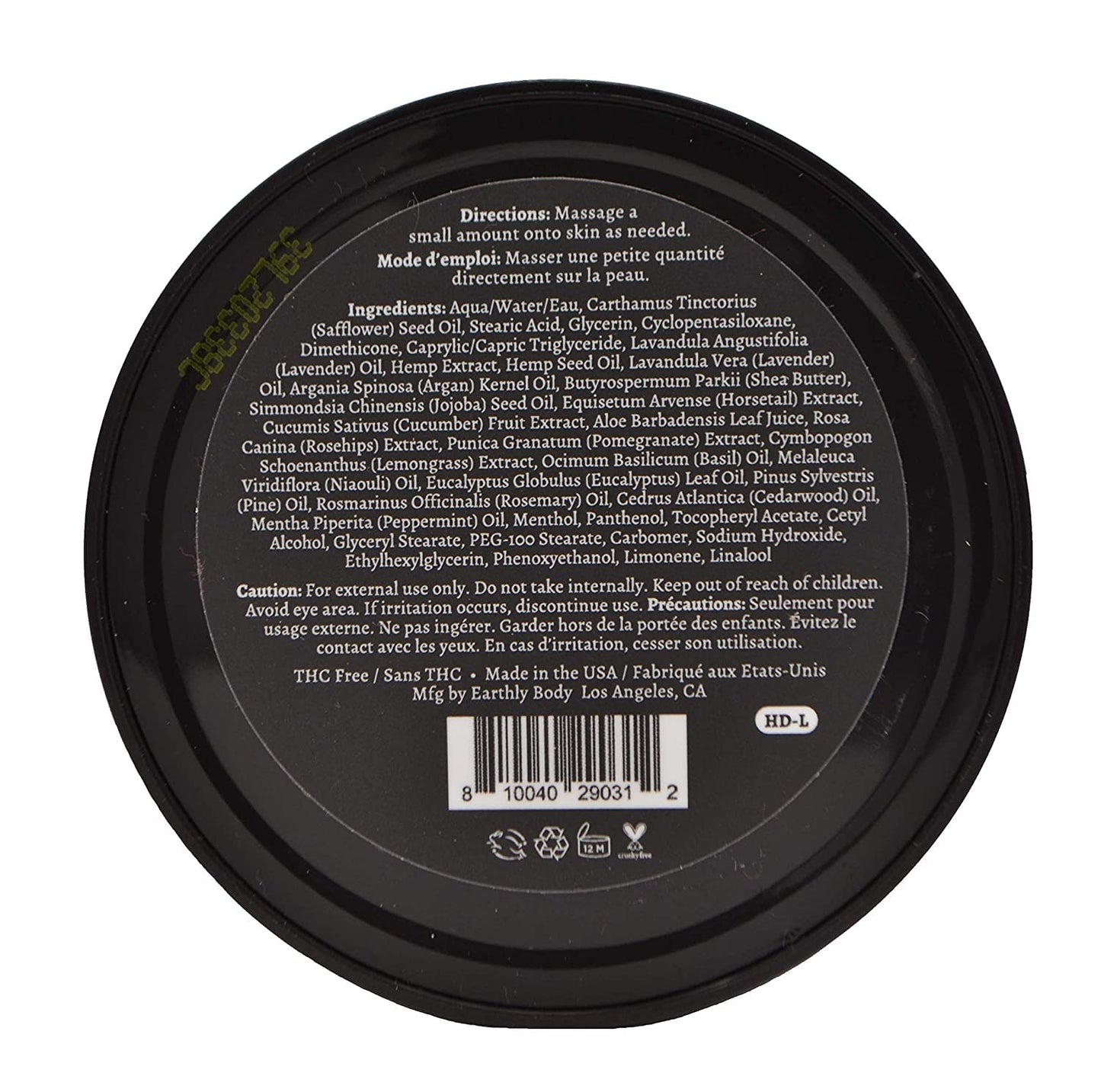Premium Hemp Extract Daily Intensive Cream Lavender – Organic Topical Rub for Joints & Muscles | Pack of 2